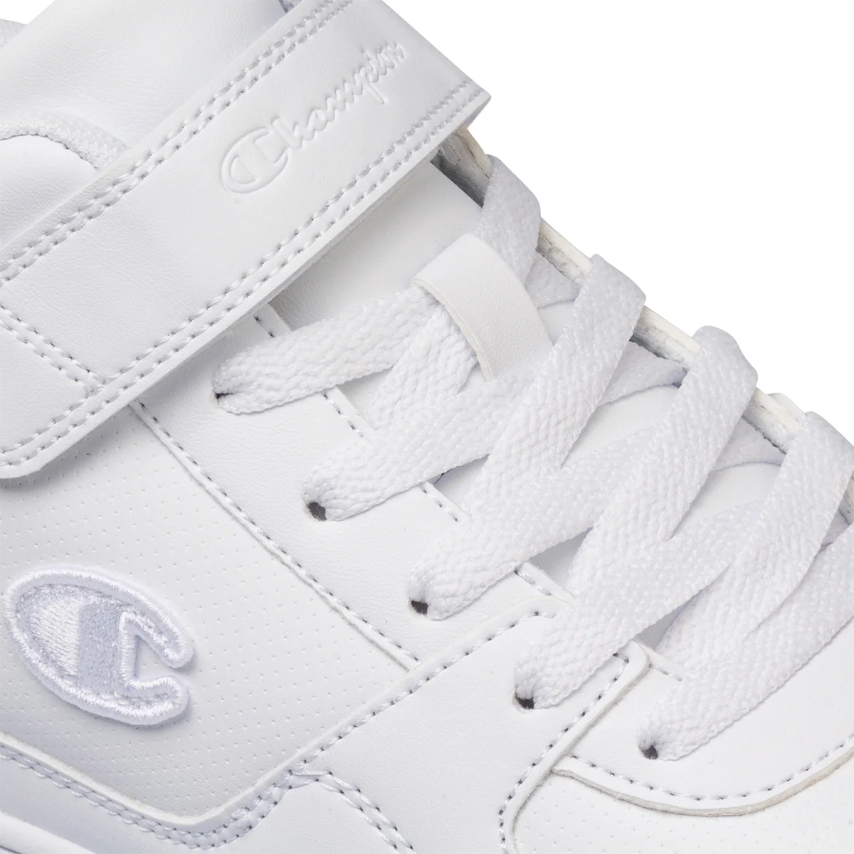 Sneakers alte bianche da ragazzo Champion Rebound Mid B GS - Image 7