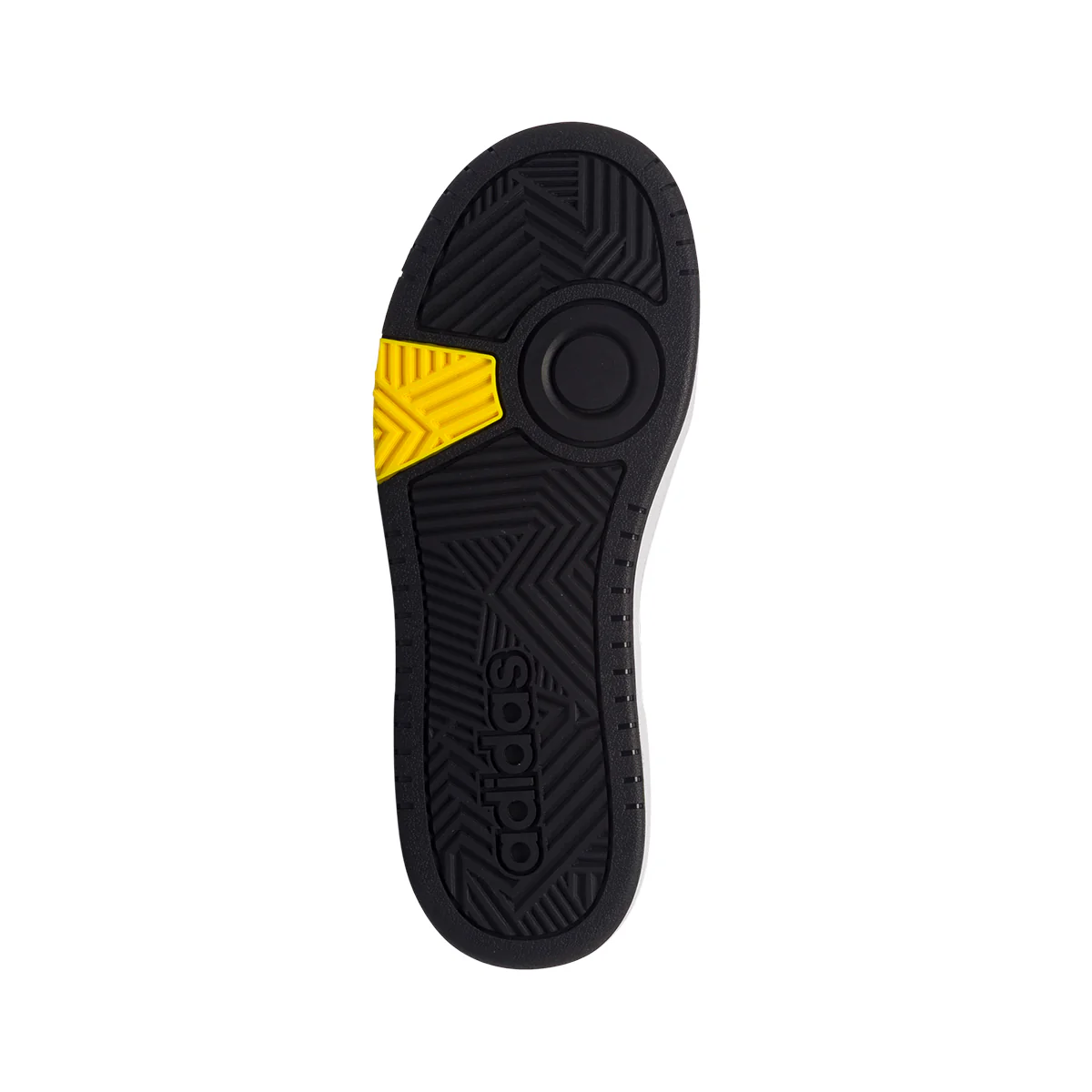 Sneakers alte bianche da ragazzo con design 3-stripes adidas Hoops Mid 3.0 K - Image 5