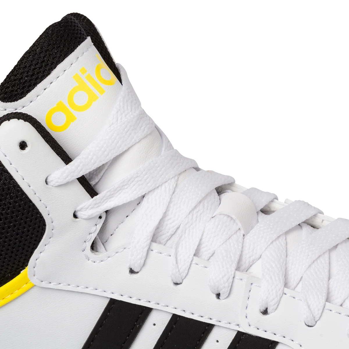 Sneakers alte bianche da ragazzo con design 3-stripes adidas Hoops Mid 3.0 K - Image 7