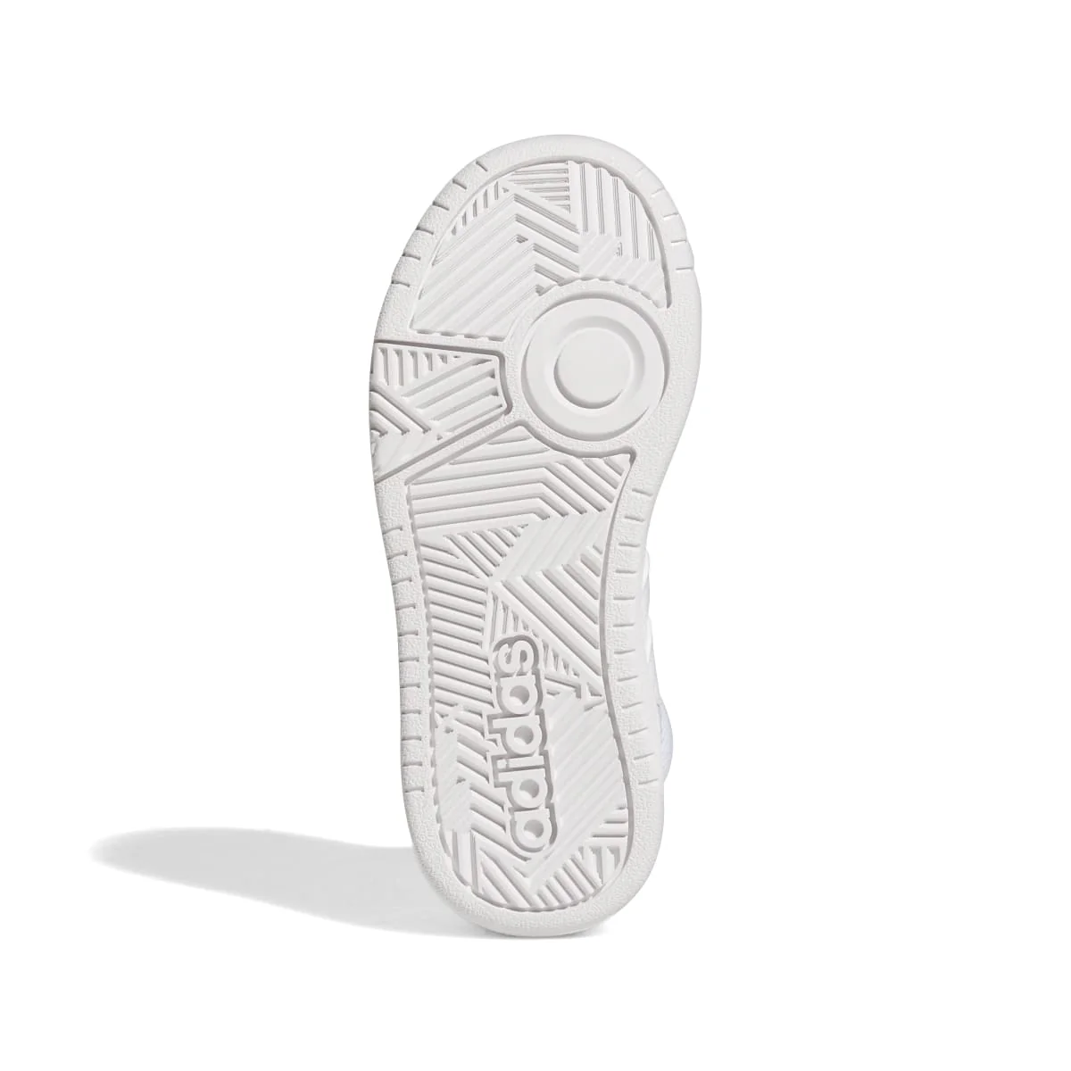 Sneakers alte bianche da ragazzo con design 3-stripes adidas Hoops Mid 3.0 K - Image 3