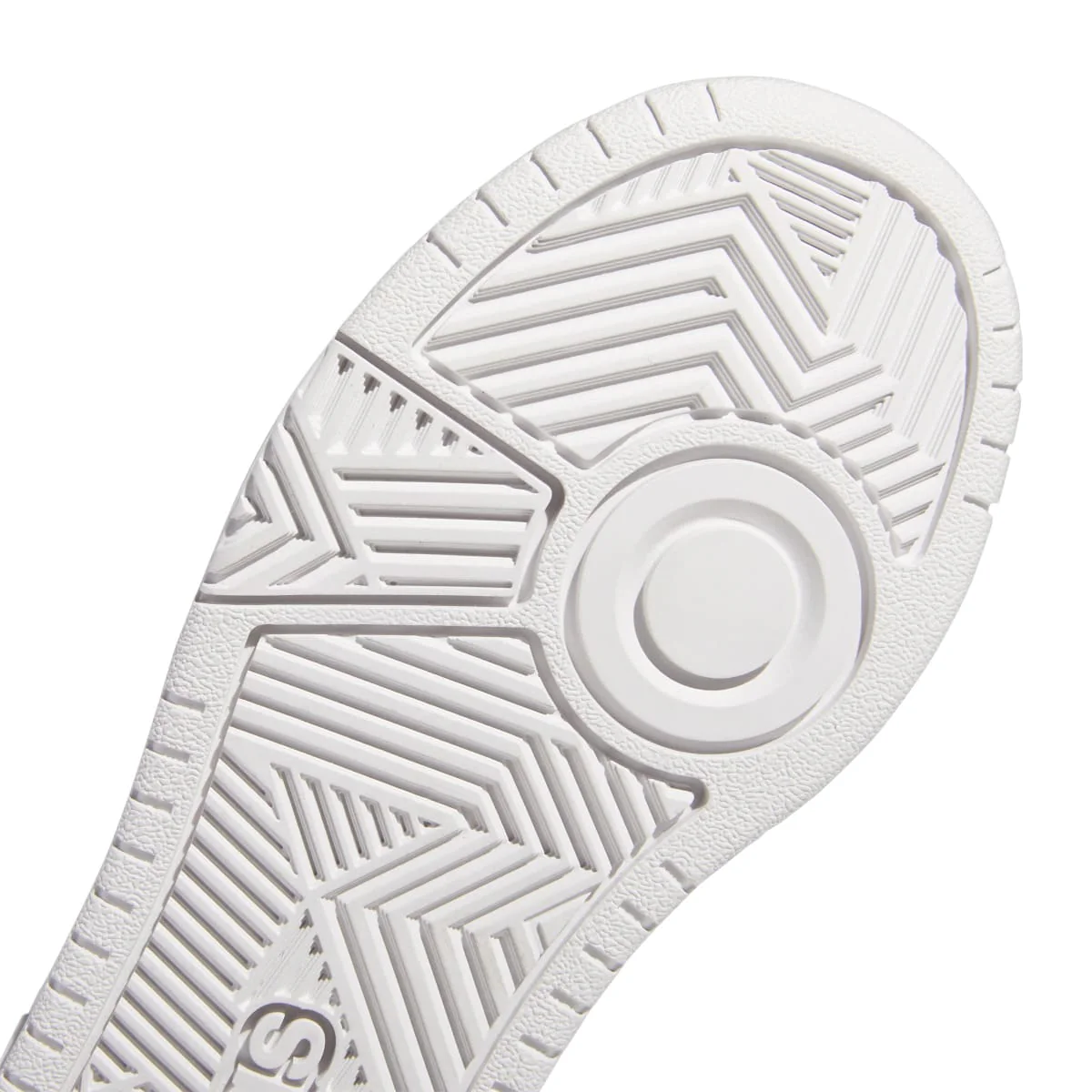 Sneakers alte bianche da ragazzo con design 3-stripes adidas Hoops Mid 3.0 K - Image 8