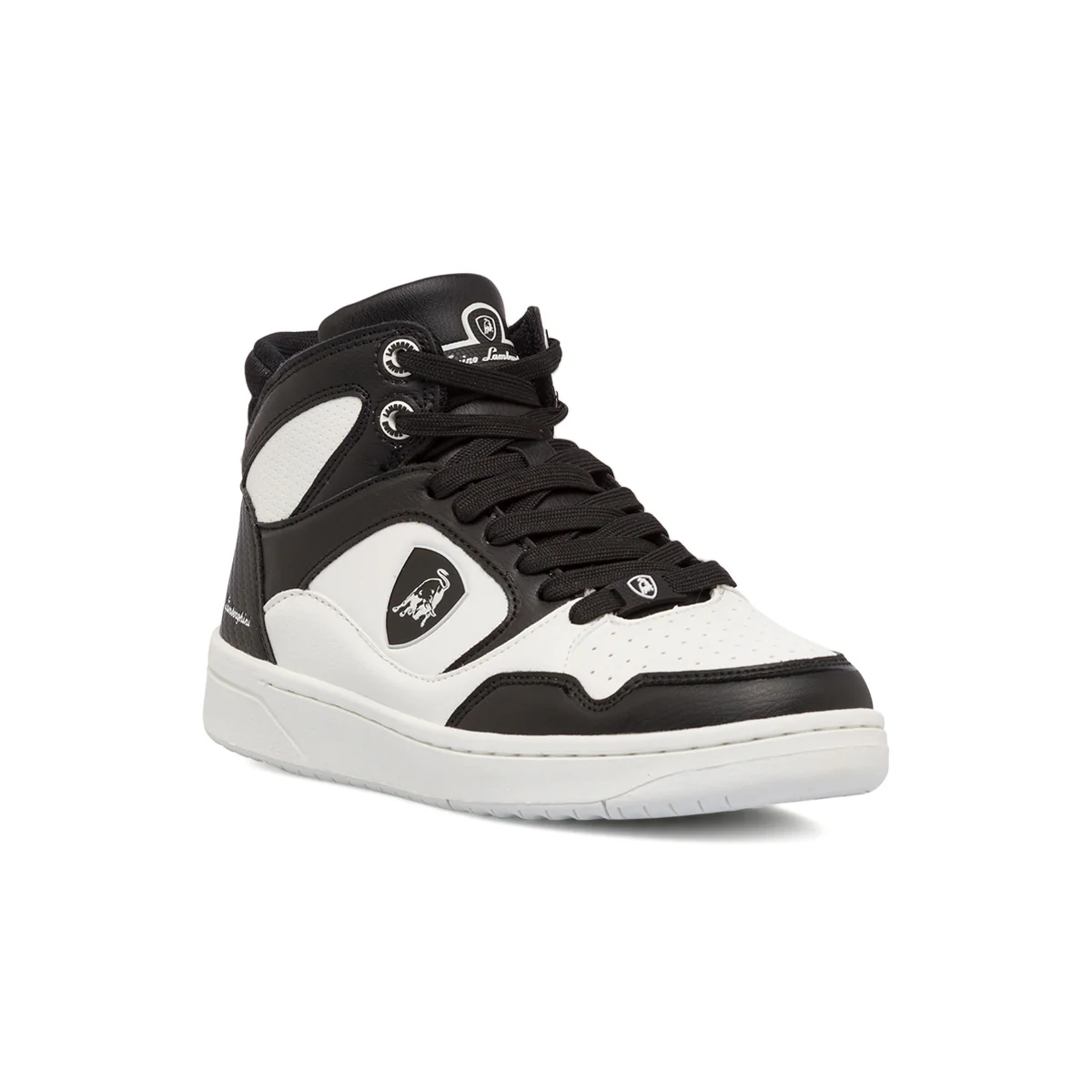 Sneakers alte bianche da ragazzo con logo laterale Tonino Lamborghini BullBlaze Elite - Image 2