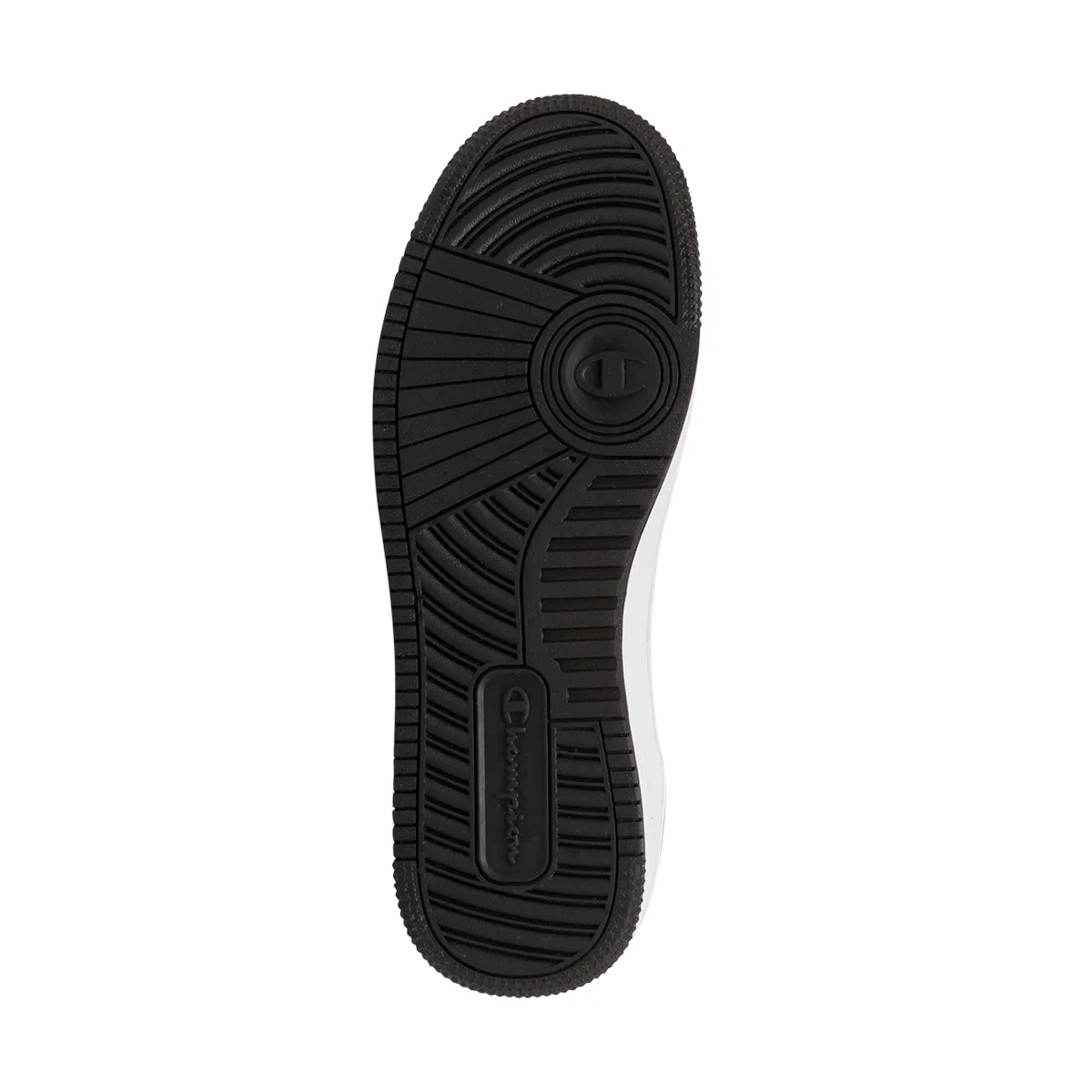 Sneakers alte bianche da uomo con dettagli neri e grigi Champion Rebound 2.0 Mid - Image 5