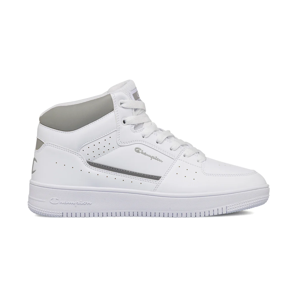 Sneakers alte bianche da uomo con dettagli traforati Champion Rebound Evolve