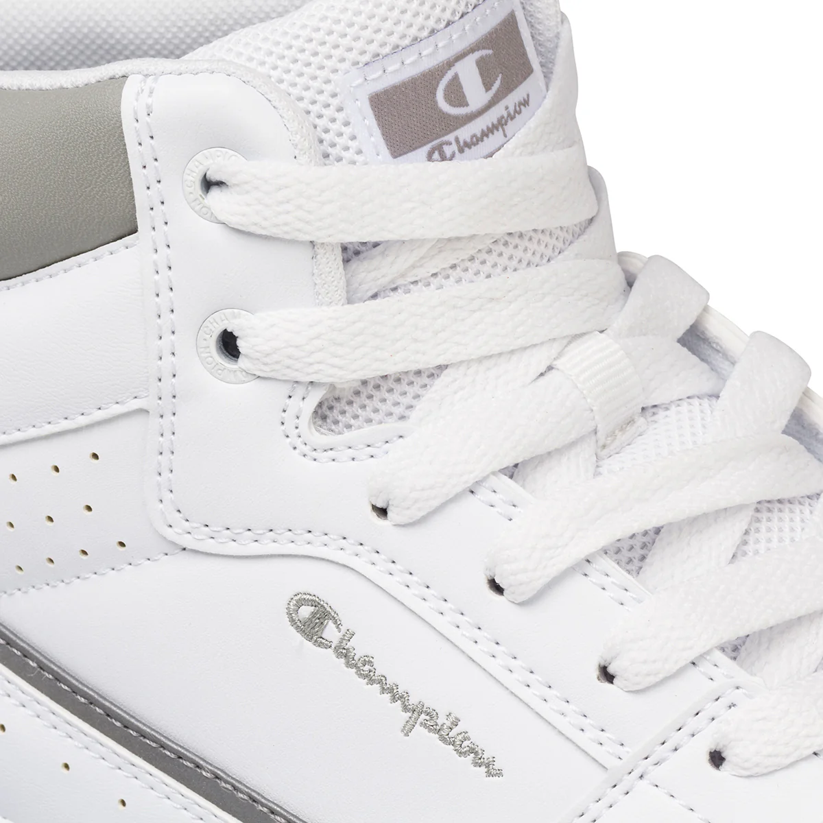 Sneakers alte bianche da uomo con dettagli traforati Champion Rebound Evolve - Image 6
