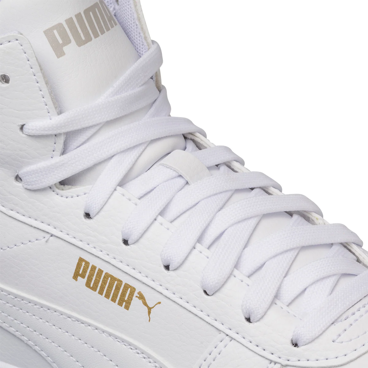 Sneakers alte bianche da uomo con dettagli traforati Puma Caven Mid - Image 7