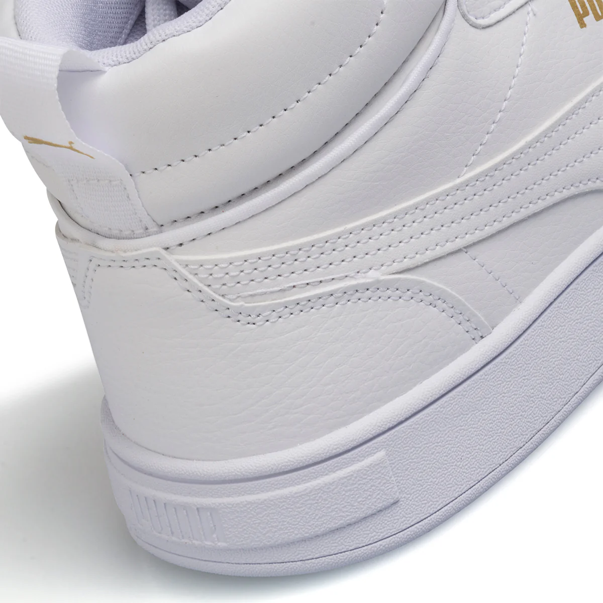 Sneakers alte bianche da uomo con dettagli traforati Puma Caven Mid - Image 8