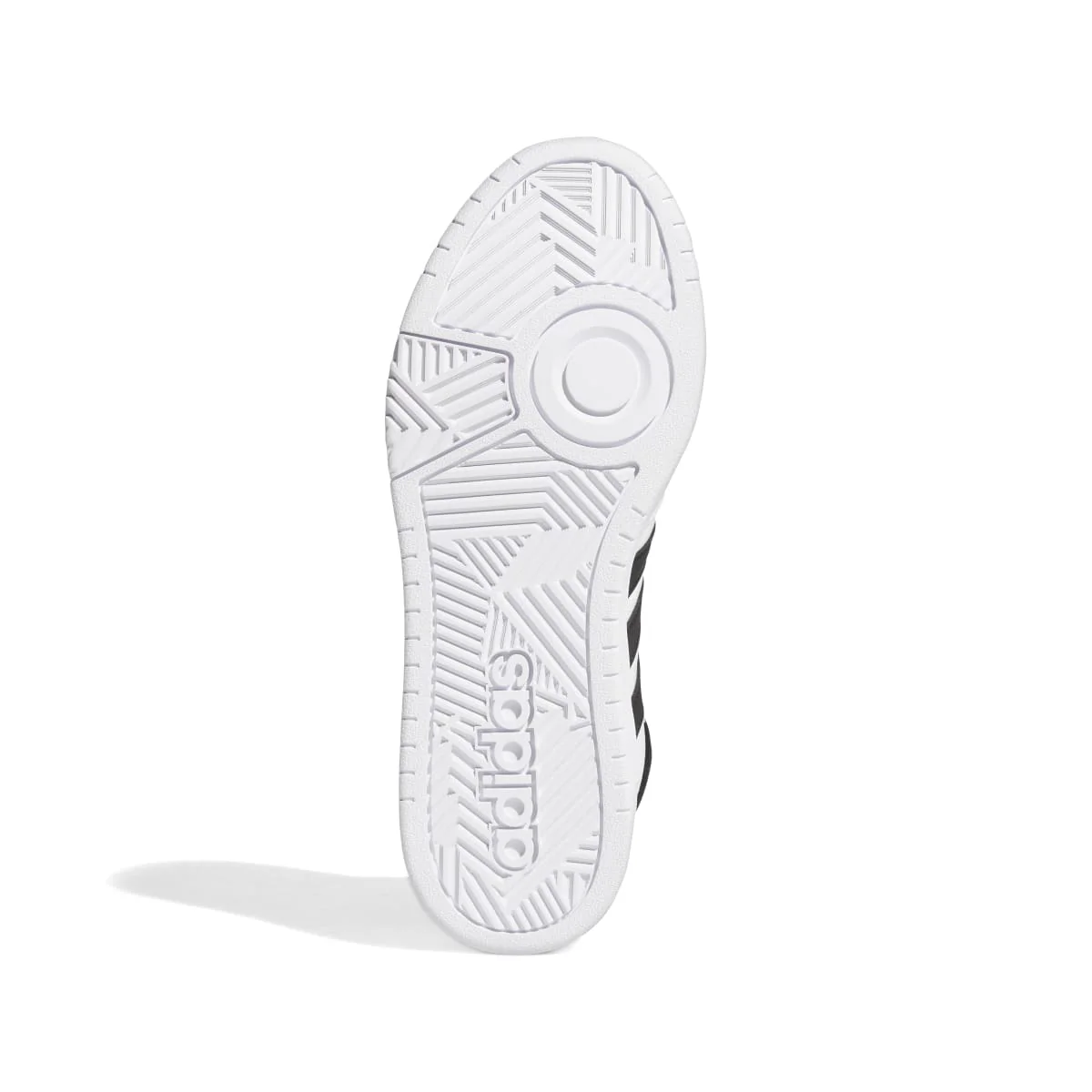 Sneakers alte bianche da uomo con strisce a contrasto adidas Hoops 3.0 Mid Classic Vintage - Image 2