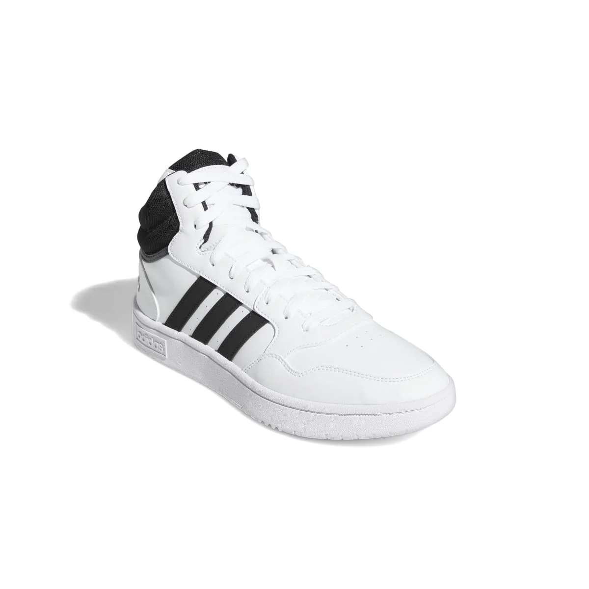 Sneakers alte bianche da uomo con strisce a contrasto adidas Hoops 3.0 Mid Classic Vintage - Image 5