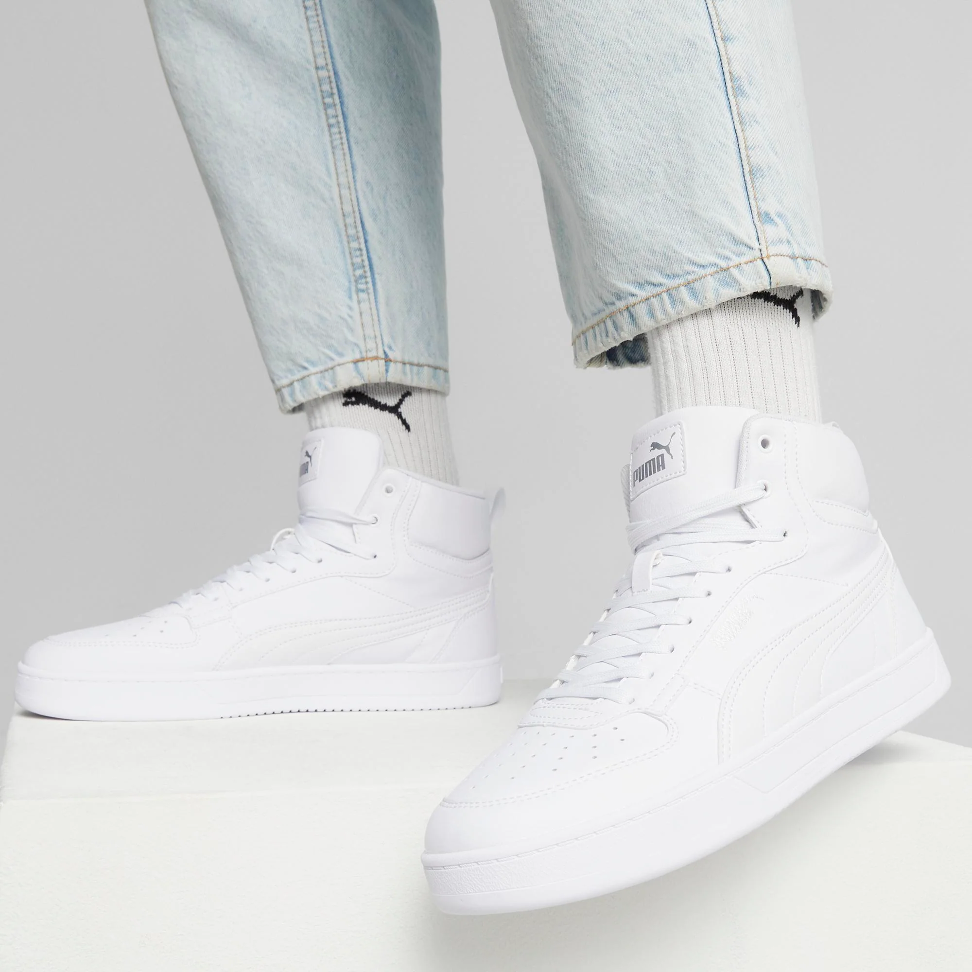 Sneakers alte bianche da uomo Puma Caven 2.0 Mid