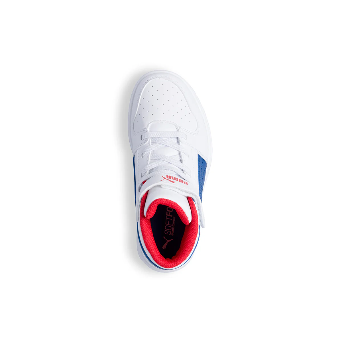 Sneakers alte bianche e blu Puma Rebound Layup SL V PS - Image 5