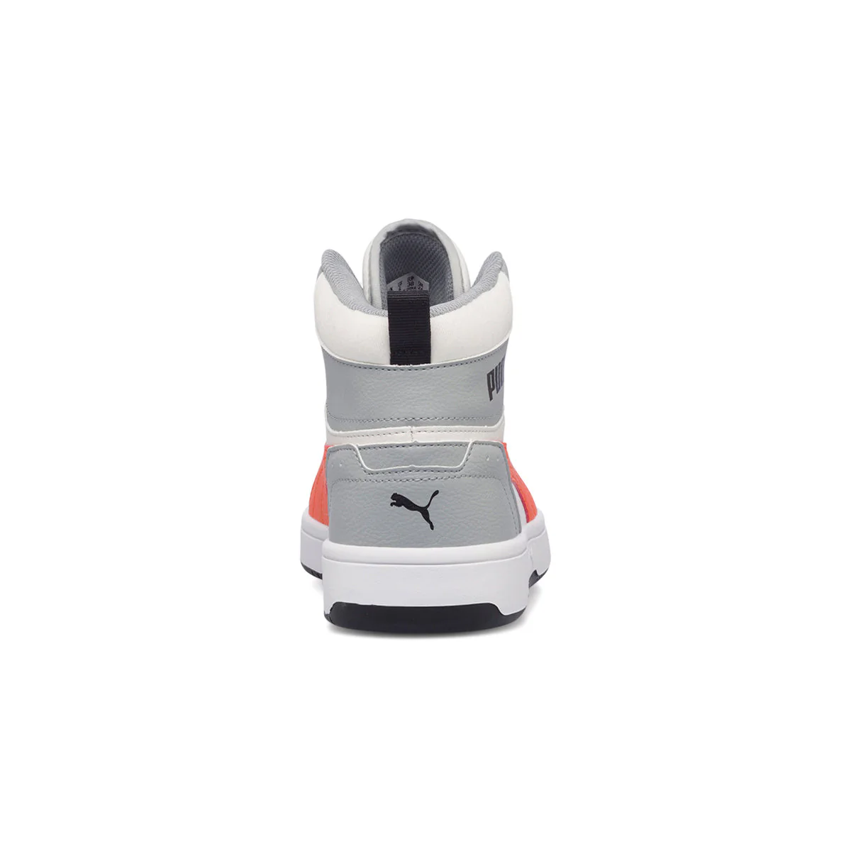 Sneakers alte bianche e grigie con logo a contrasto Puma Rebound Joy Jr - Image 4