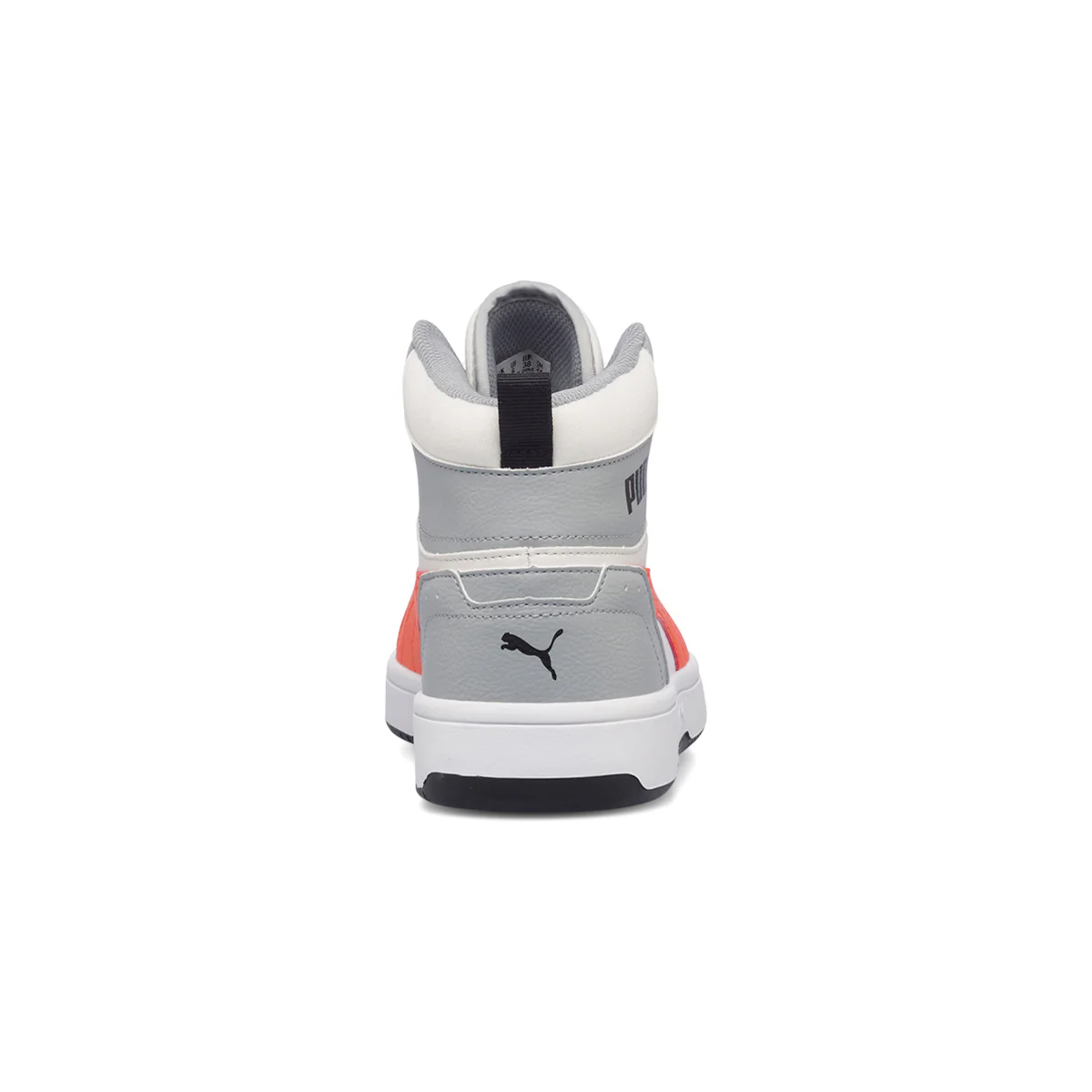Sneakers alte bianche e grigie con logo a contrasto Puma Rebound Joy Jr - Image 9