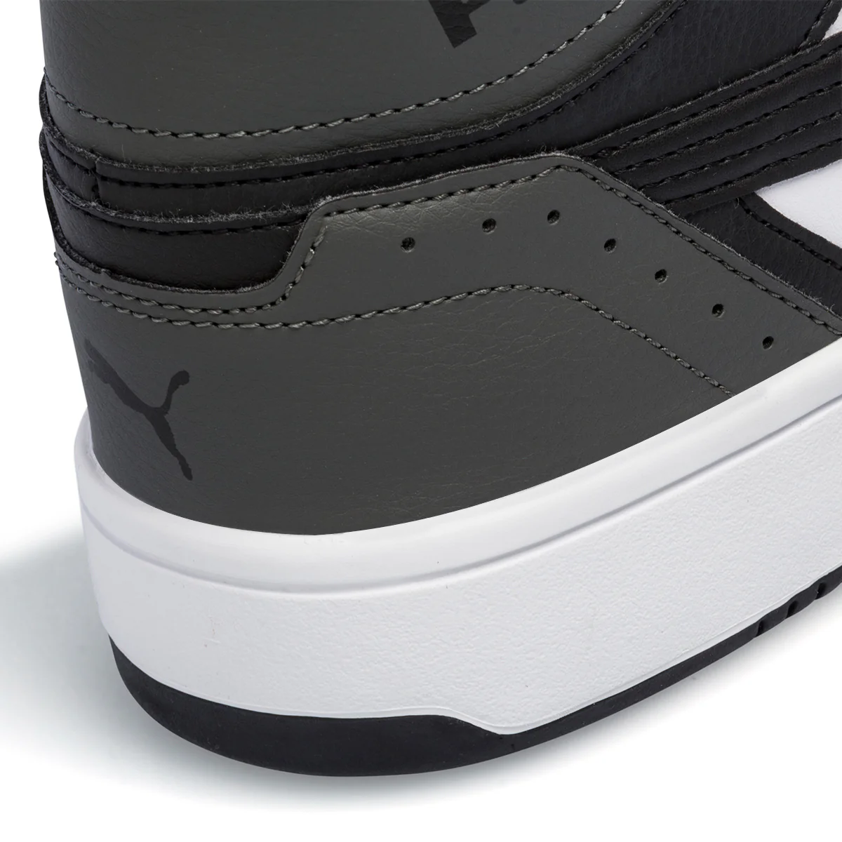 Sneakers alte bianche e grigie con logo a contrasto Puma Rebound Joy - Image 13