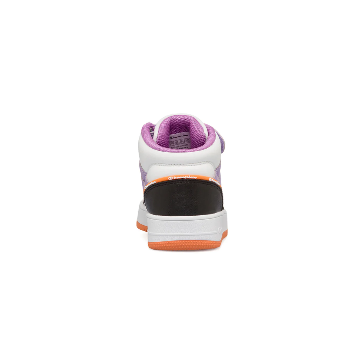 Sneakers alte bianche e lilla da bambina Champion Rebound 2.0 Mid - Image 4
