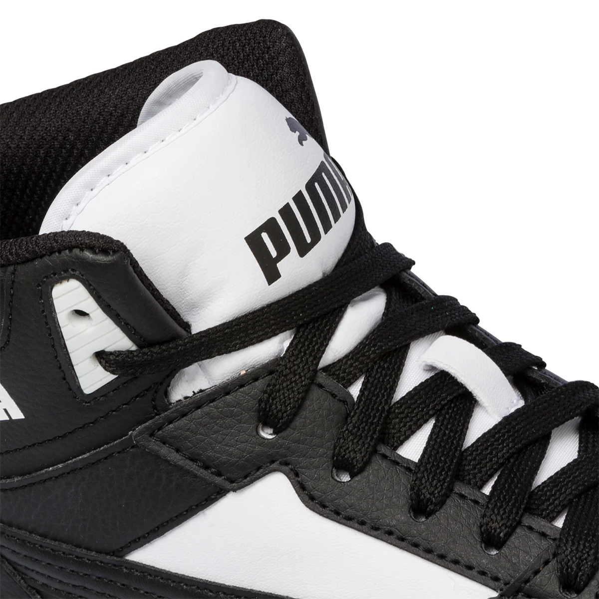 Sneakers alte bianche e nere con logo a contrasto Puma Rebound Joy Jr - Image 12