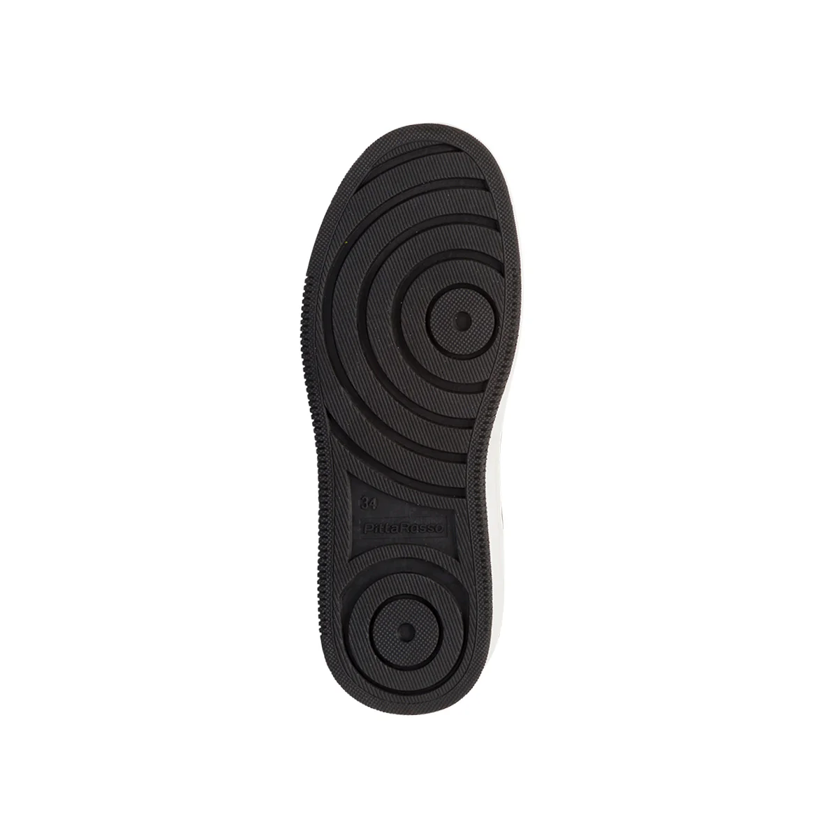 Sneakers alte bambino bianche e nere con stampe P Go - Image 4