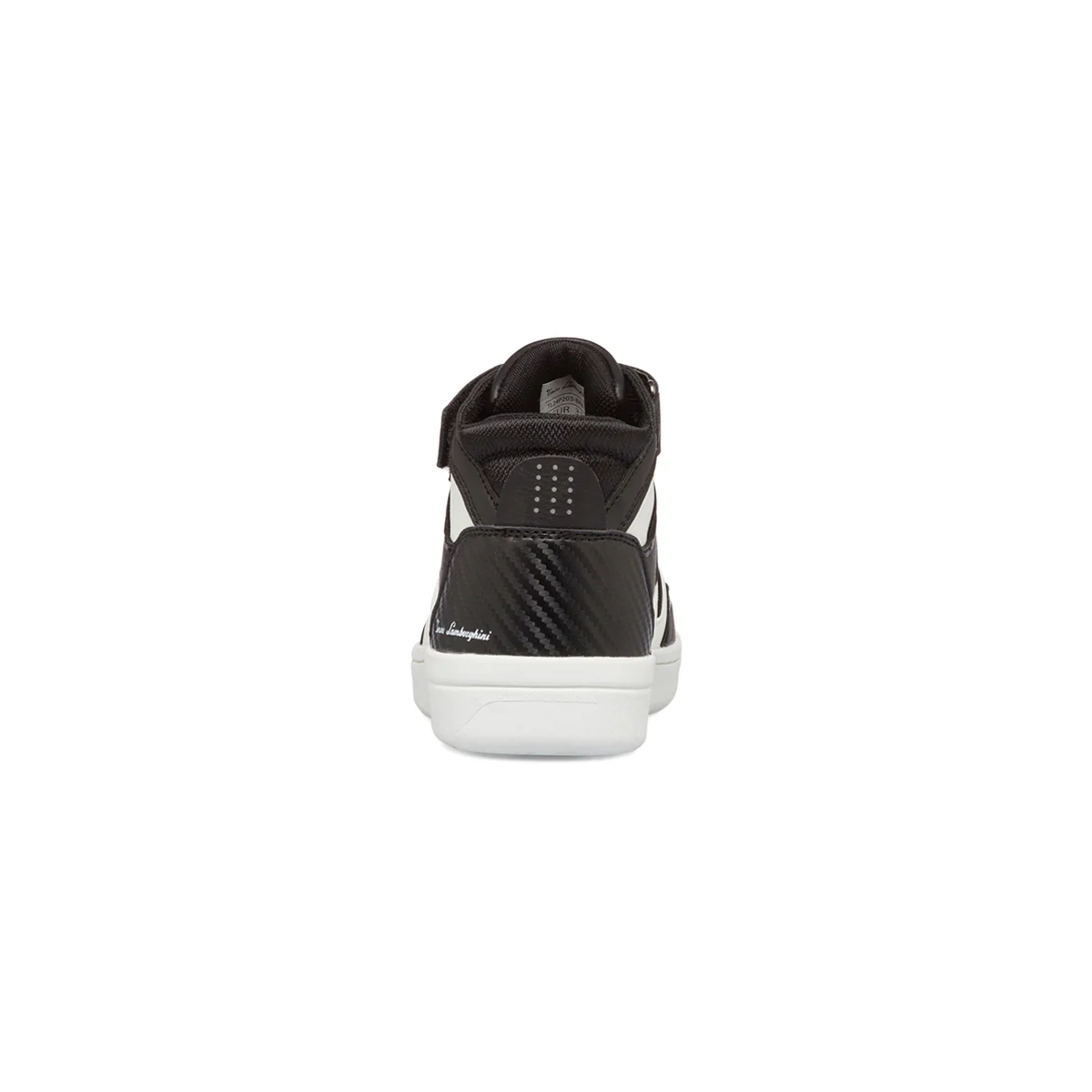 Sneakers alte bianche e nere da bambino con logo laterale Tonino Lamborghini BullBlaze Elite - Image 4