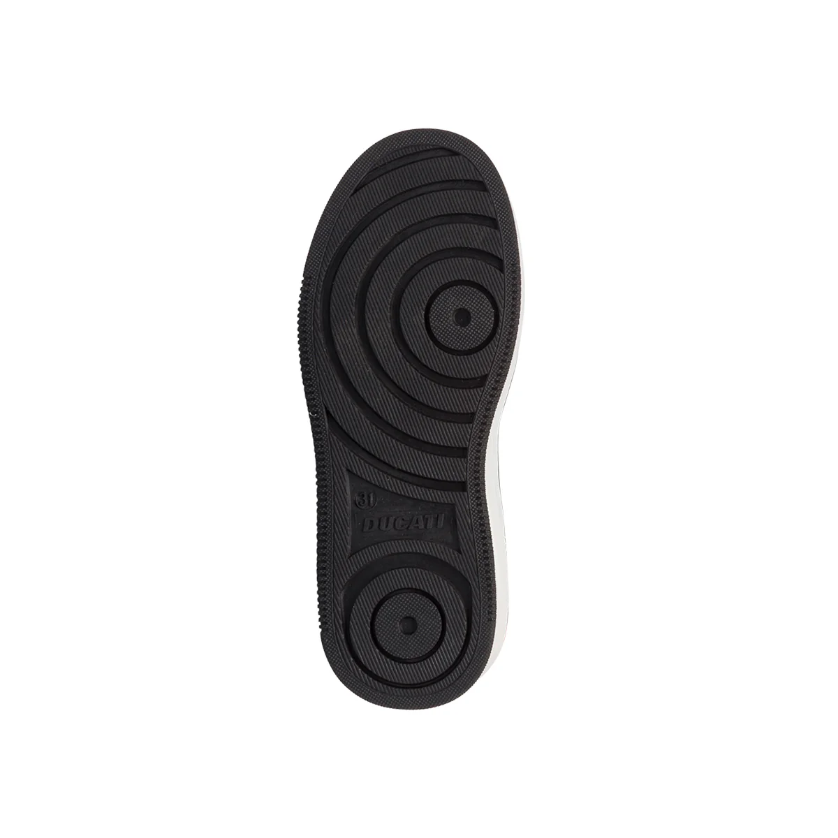 Sneakers alte bianche e nere da bambino con logo sul colletto Ducati Loco X - Image 5