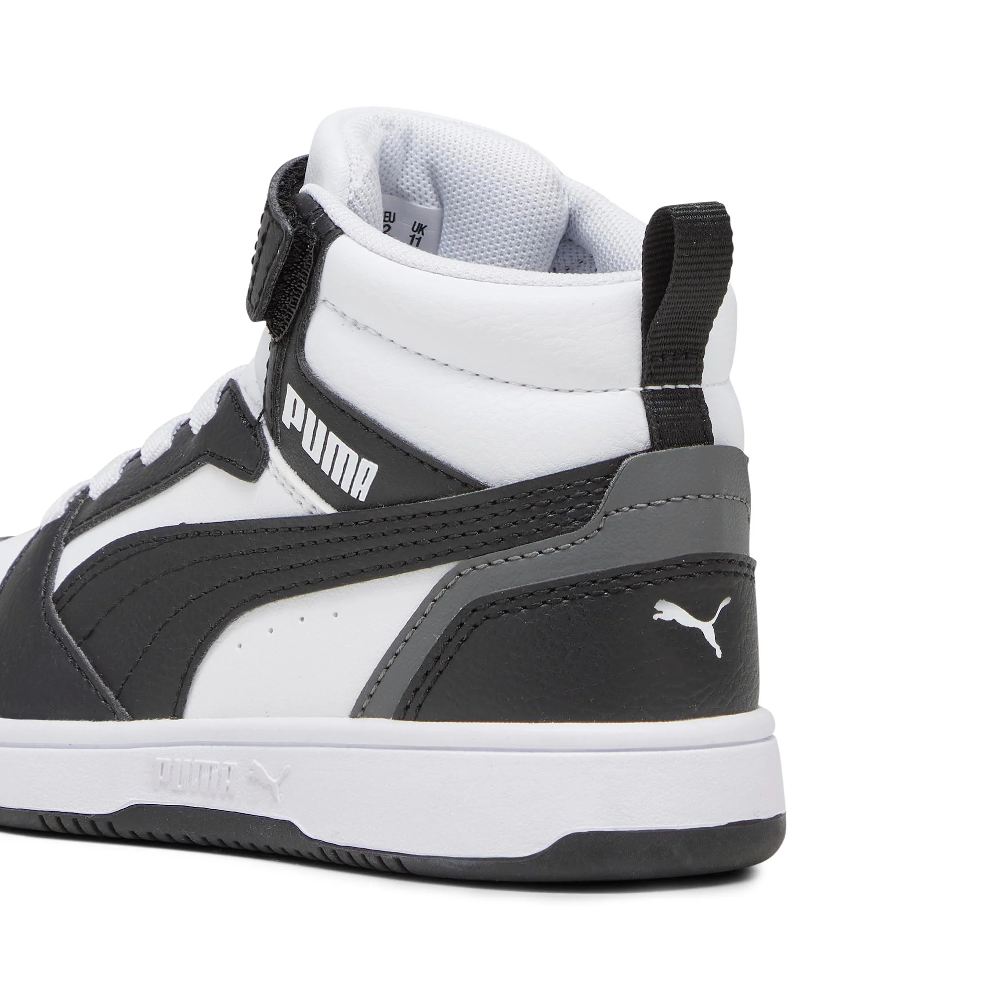 Sneakers alte bianche e nere da bambino Puma Rebound v6 Mid AC+ PS - Image 2