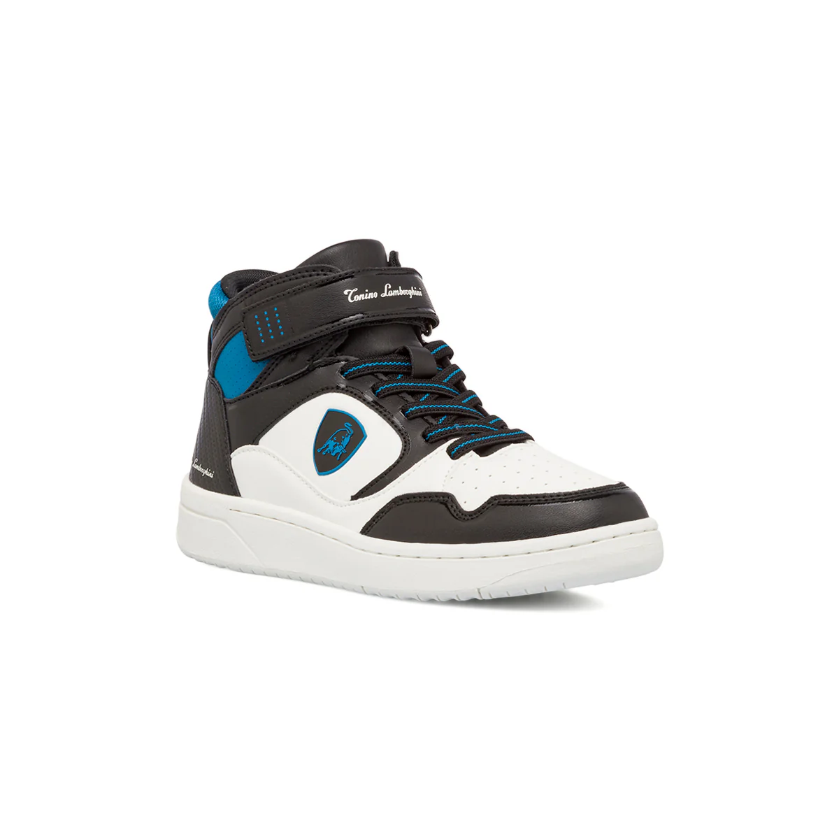 Sneakers alte bianche e nere da bambino Tonino Lamborghini Bullblaze - Image 2