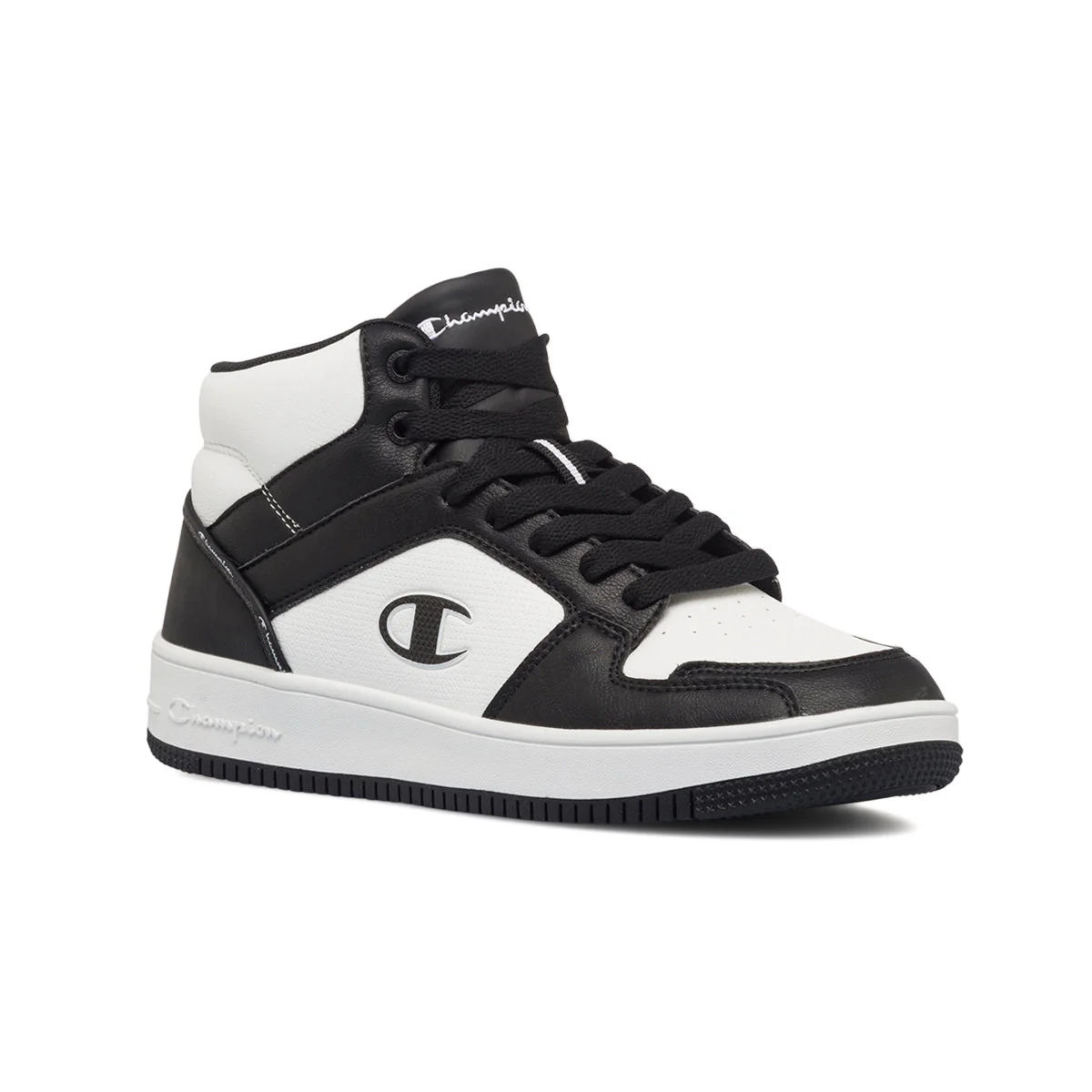 Sneakers alte bianche e nere da uomo Champion Rebound 2.0 Mid - Image 2