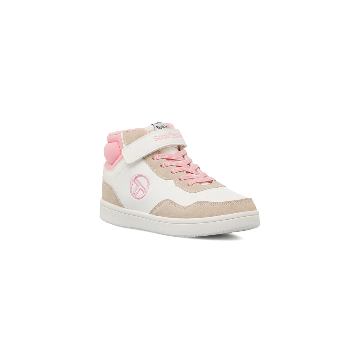 Sneakers alte bianche e rosa da Bambina Sergio Tacchini - Image 2