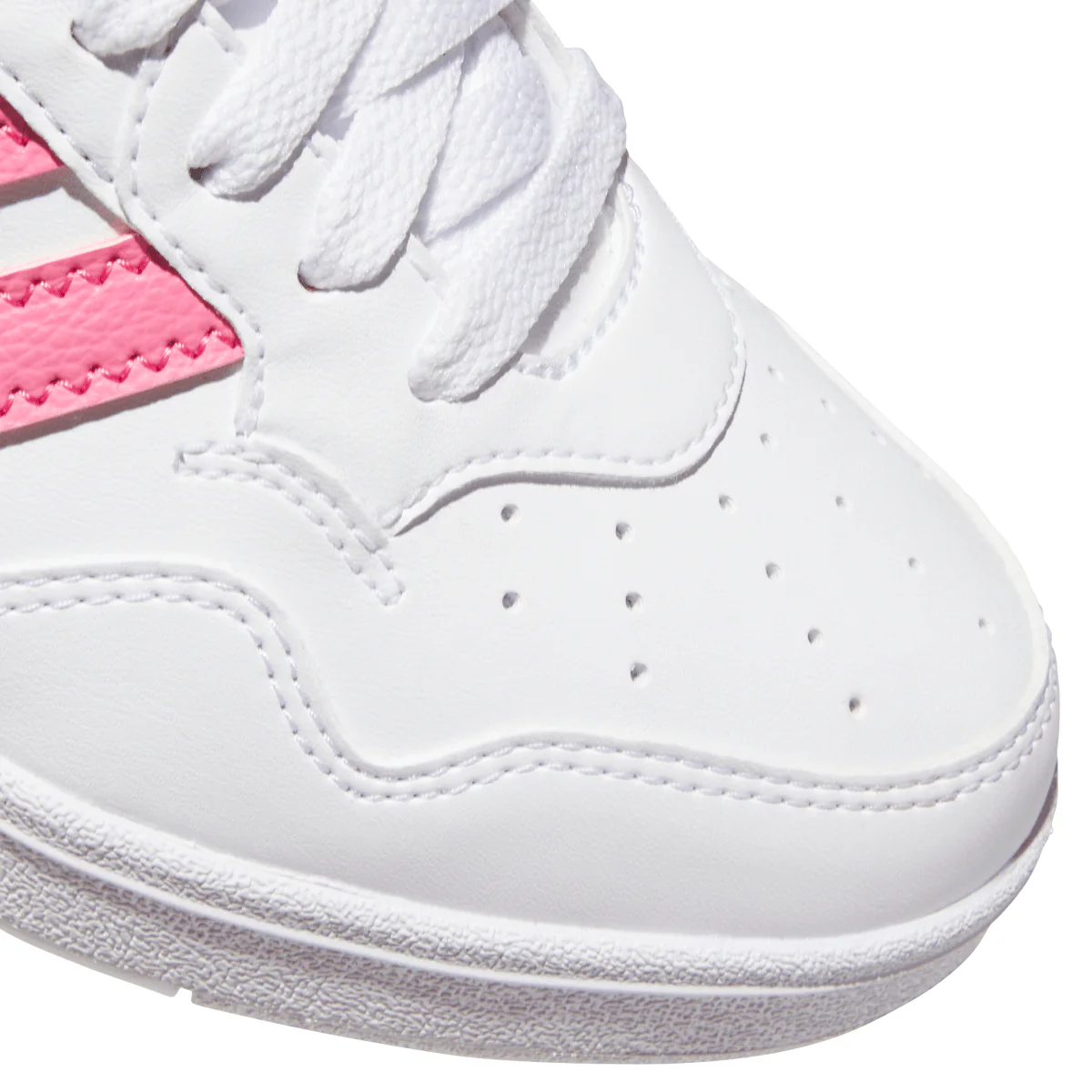 Sneakers alte bianche e rosa da Ragazza HOOPS 4.0 MID adidas - Image 6