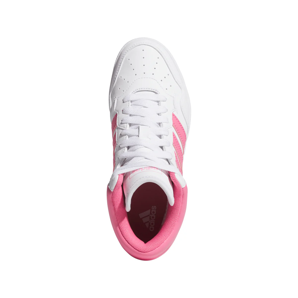 Sneakers alte bianche e rosa da Ragazza HOOPS 4.0 MID adidas - Image 7