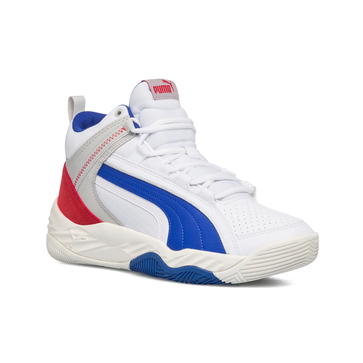 Sneakers alte bianche e rosse Puma Rebound Future Evo - Image 2