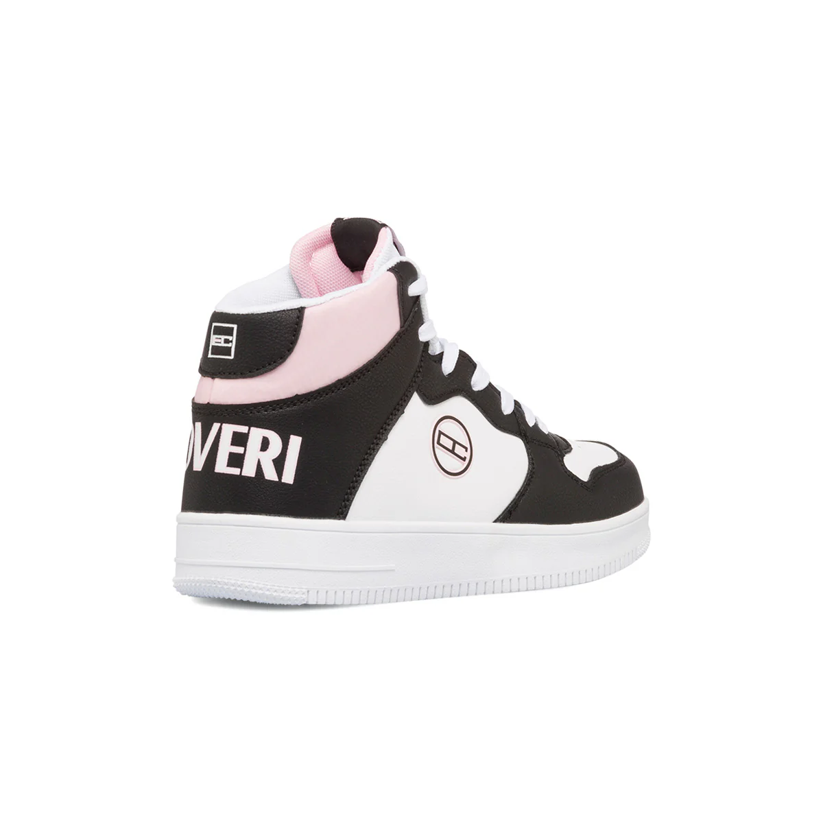 Sneakers alte bianche, nere e rosa da ragazza Enrico Coveri - Image 3