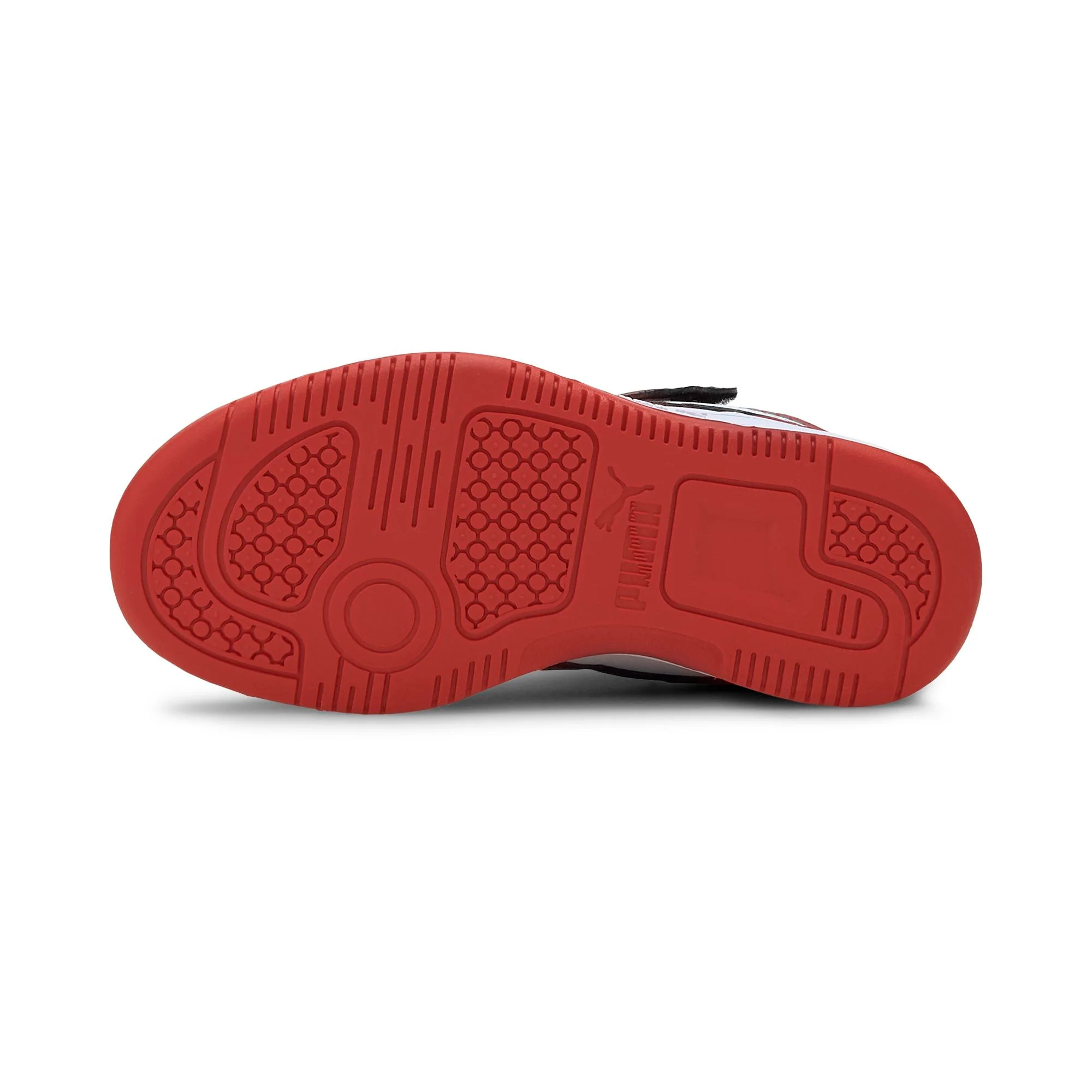 Sneakers alte bianche, nere e rosse da bambino Puma Rebound JOY AC PS - Image 4