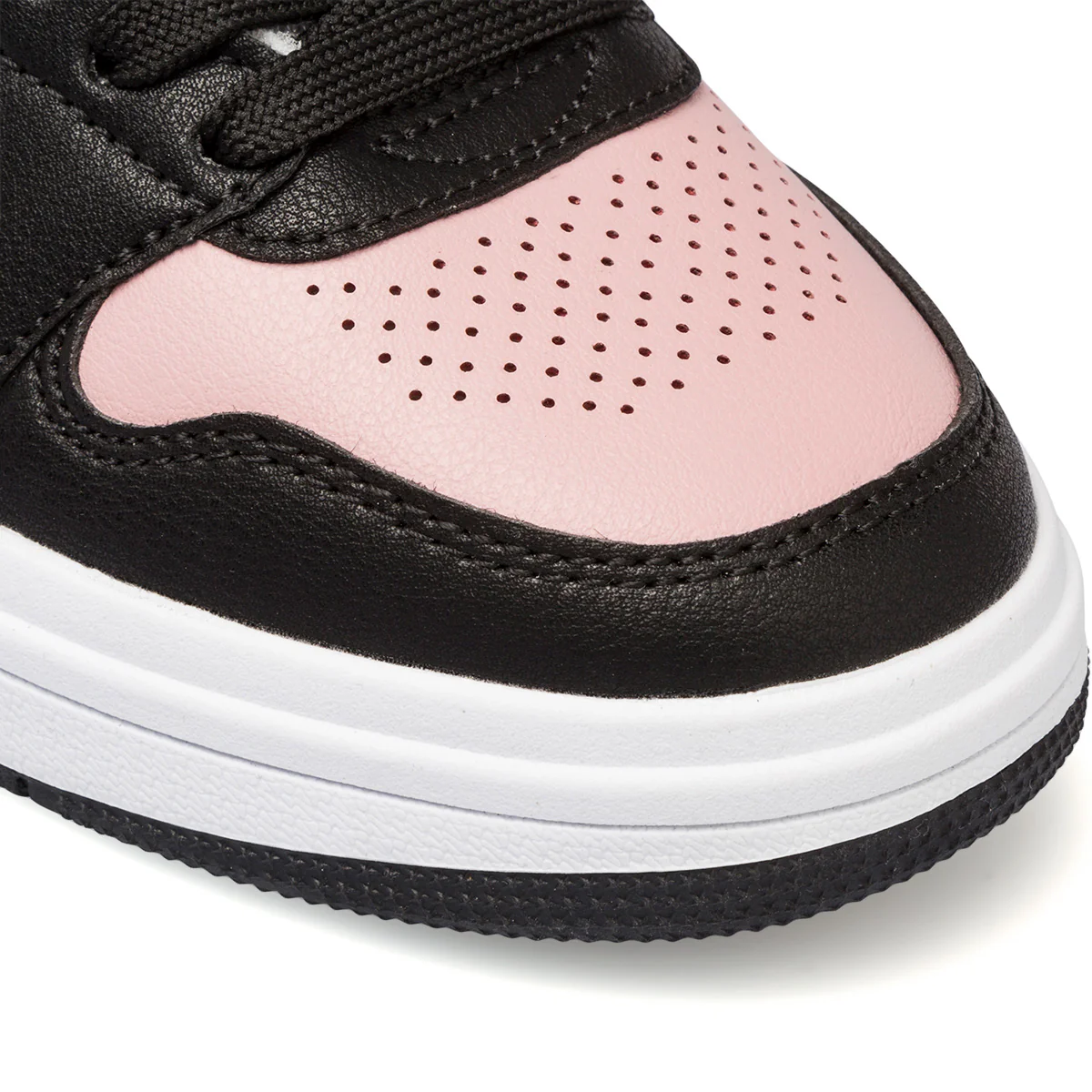 Sneakers alte bianche, rosa e nere da donna con logo laterale Swish Jeans - Image 5