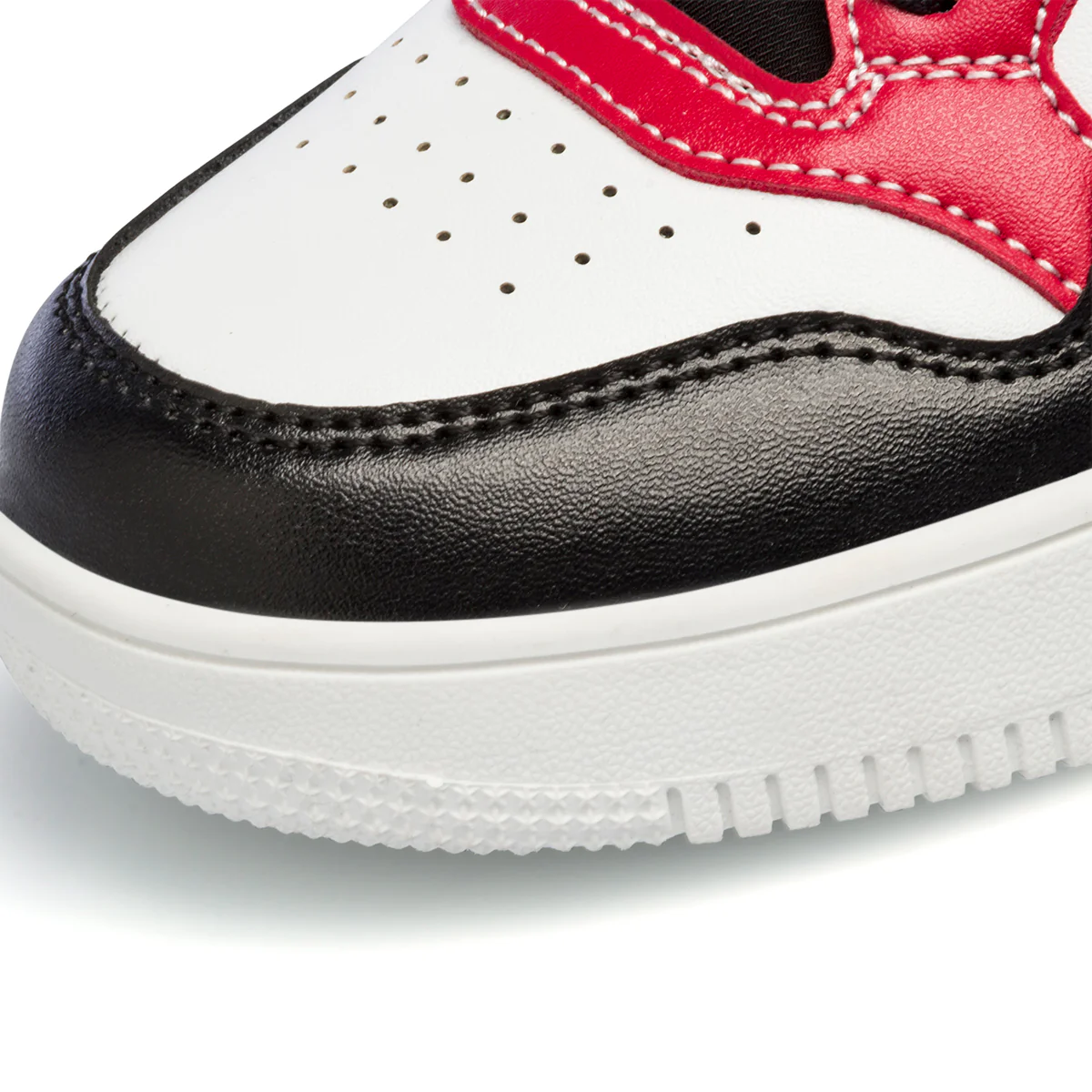 Sneakers alte bianche, rosse e nere da bambino con logo laterale Ducati - Image 6