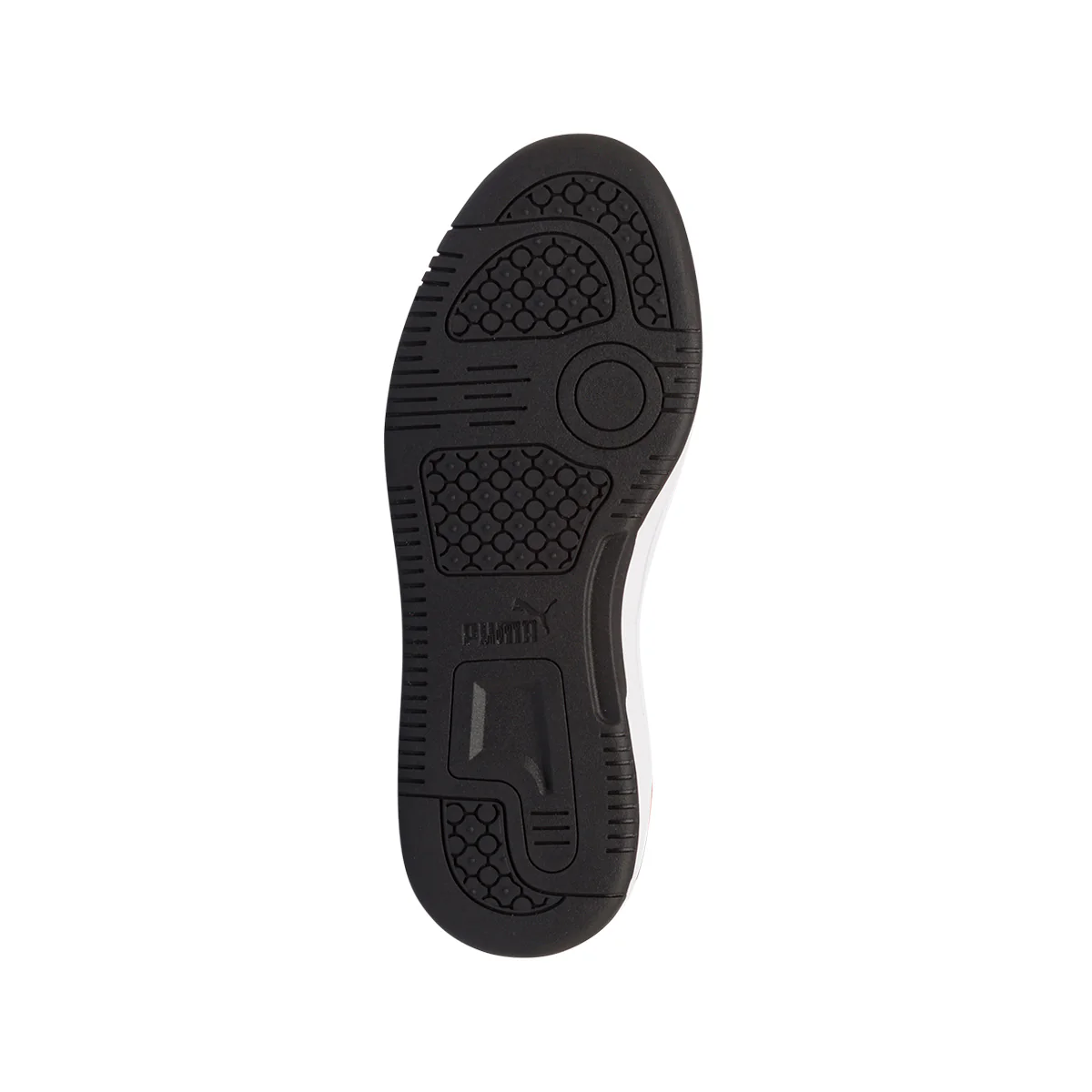 Sneakers alte bianche, rosse e nere da ragazzo Puma Rebound V6 Mid Jr - Image 5