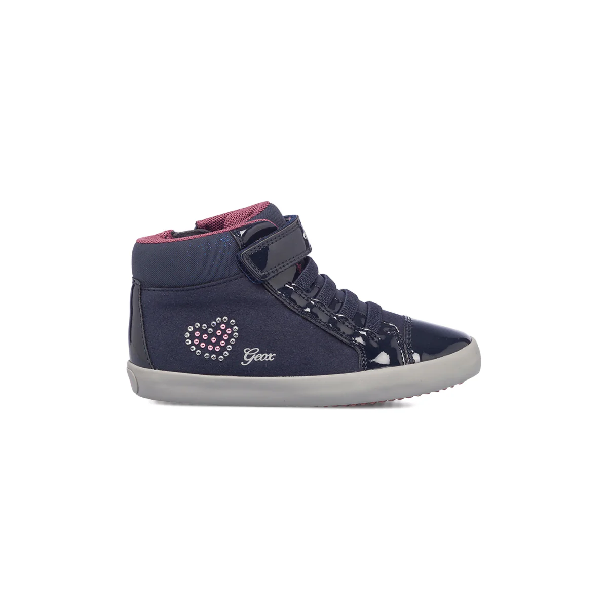 Sneakers alte blu da bambina Geox Gisli