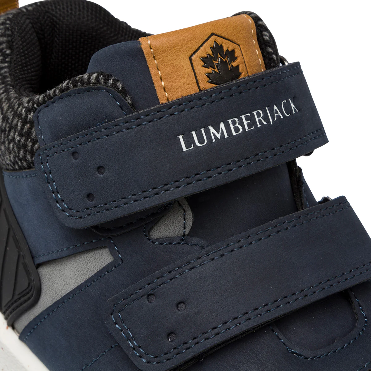 Sneakers alte blu da bambino con doppio velcro Lumberjack Crumb - Image 2