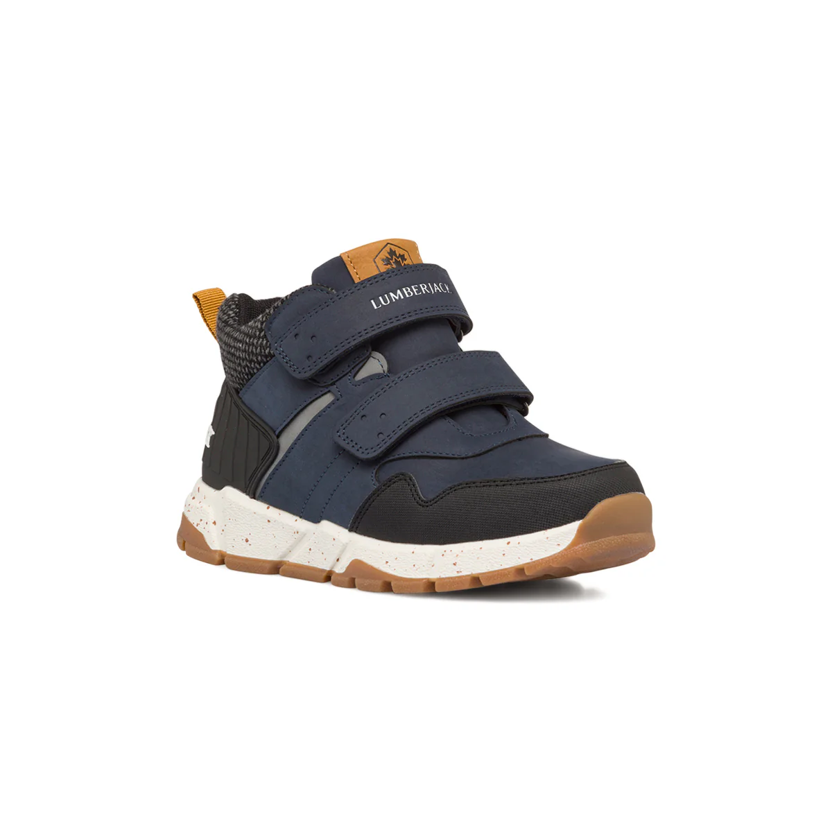 Sneakers alte blu da bambino con doppio velcro Lumberjack Crumb - Image 3