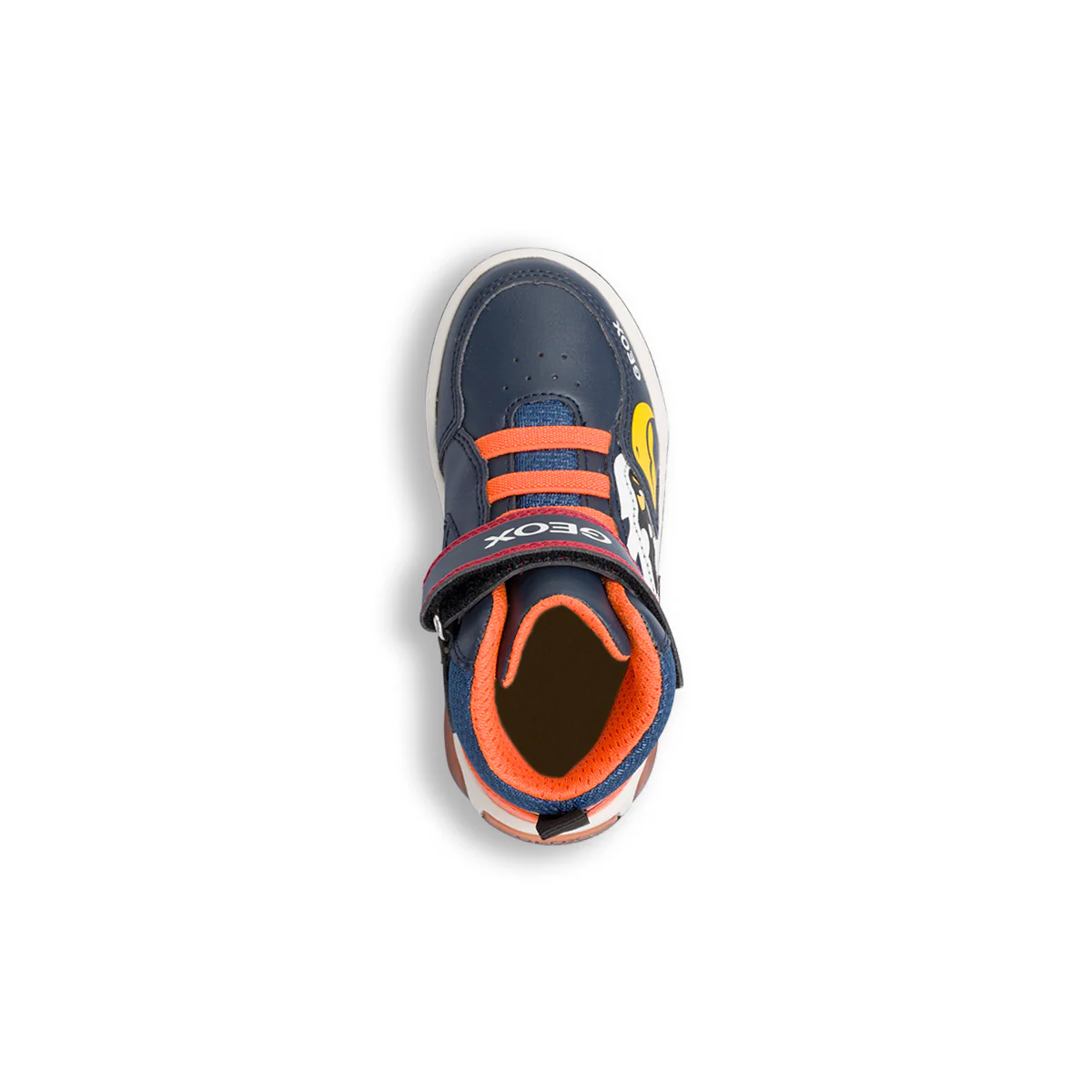 Sneakers alte blu da bambino con luci nella suola Geox Inek - Image 8