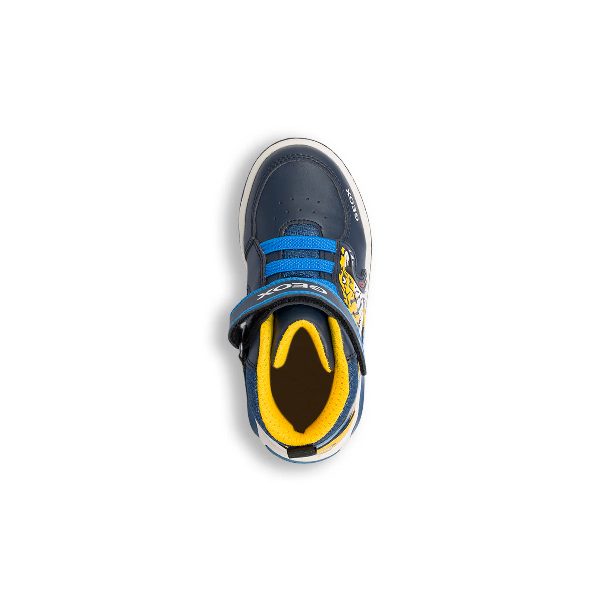 Sneakers alte blu da bambino con luci nella suola Geox Inek - Image 8