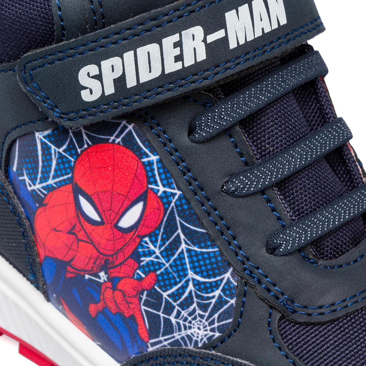 Sneakers alte blu da bambino con stampa Spiderman - Image 5