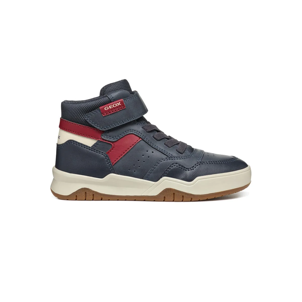 Sneakers alte blu da Bambino con strappo e suola traspirante Geox