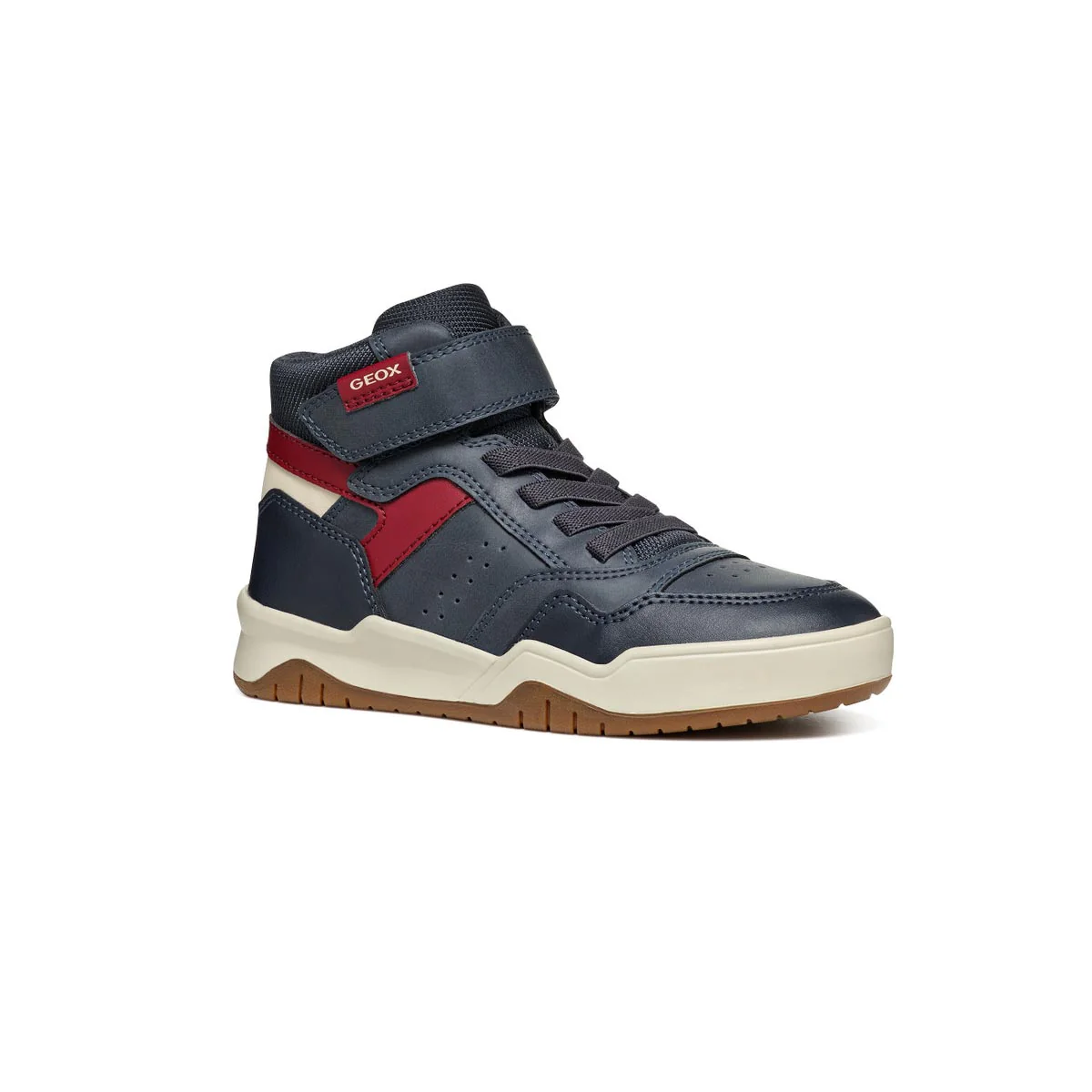 Sneakers alte blu da Bambino con strappo e suola traspirante Geox - Image 2