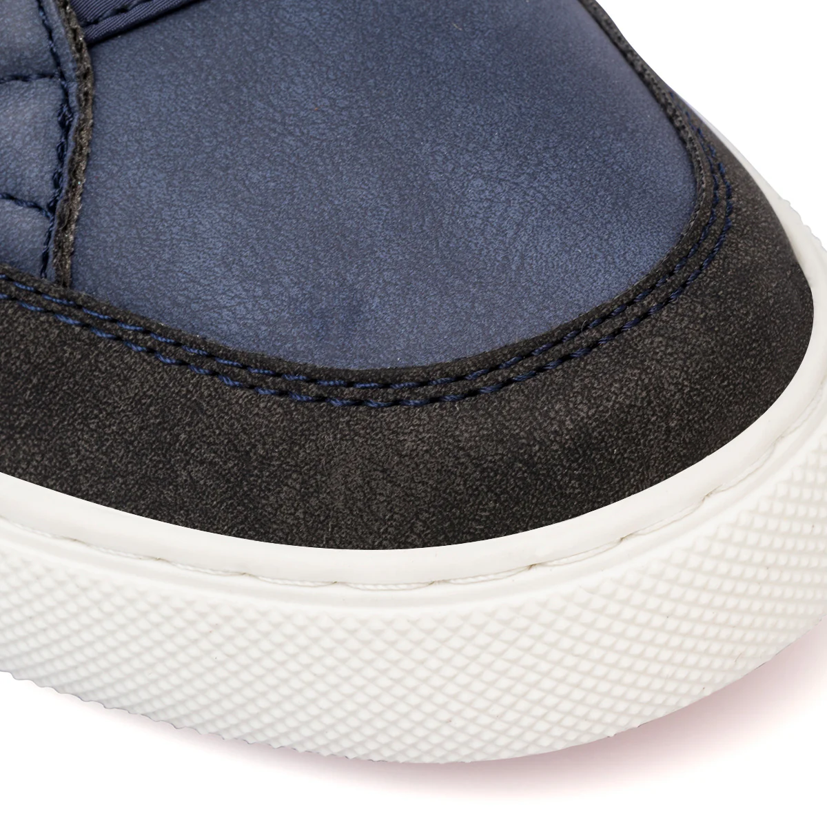 Sneakers alte blu da bambino con velcro e dettagli in rosso e nero Lumberjack - Image 5