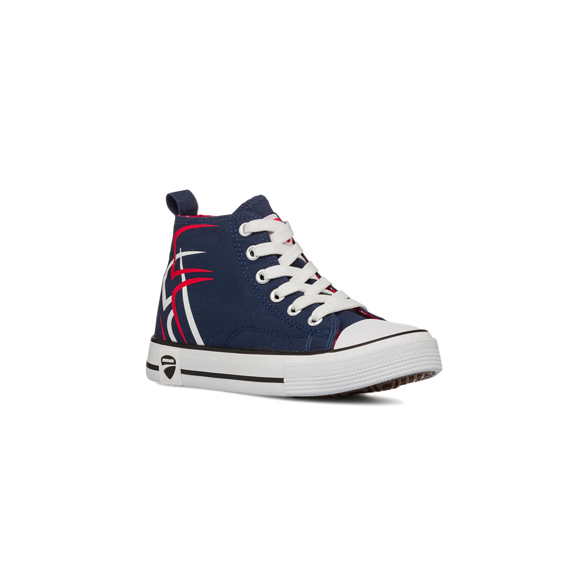 Sneakers alte blu da Ragazzo con stampa laterale Ducati - Image 2