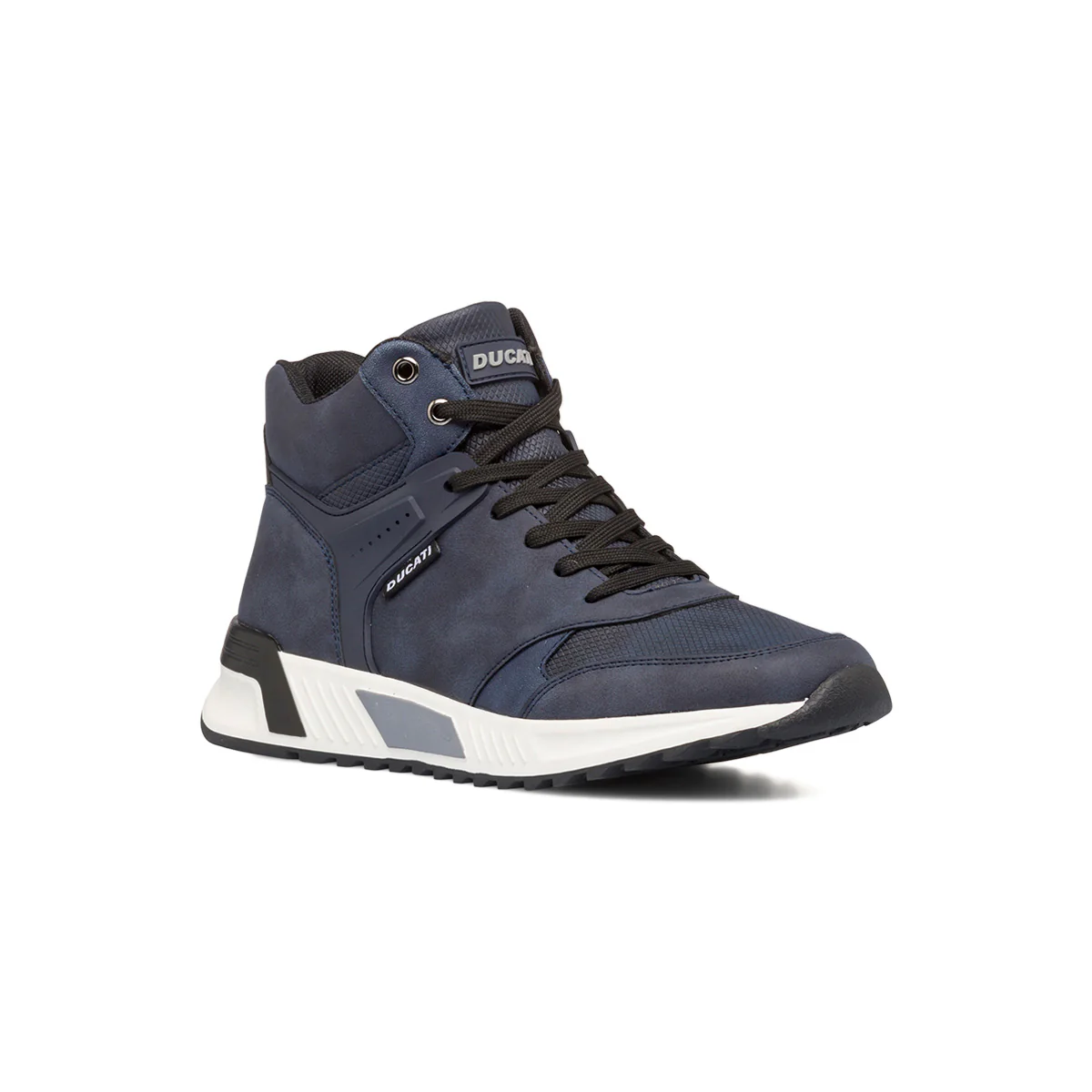 Sneakers alte blu da uomo con logo sulla linguetta Ducati - Image 2