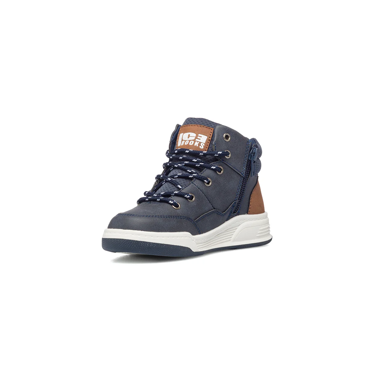 Sneakers alte blu navy con colletto imbottito Weep & Smile - Image 4