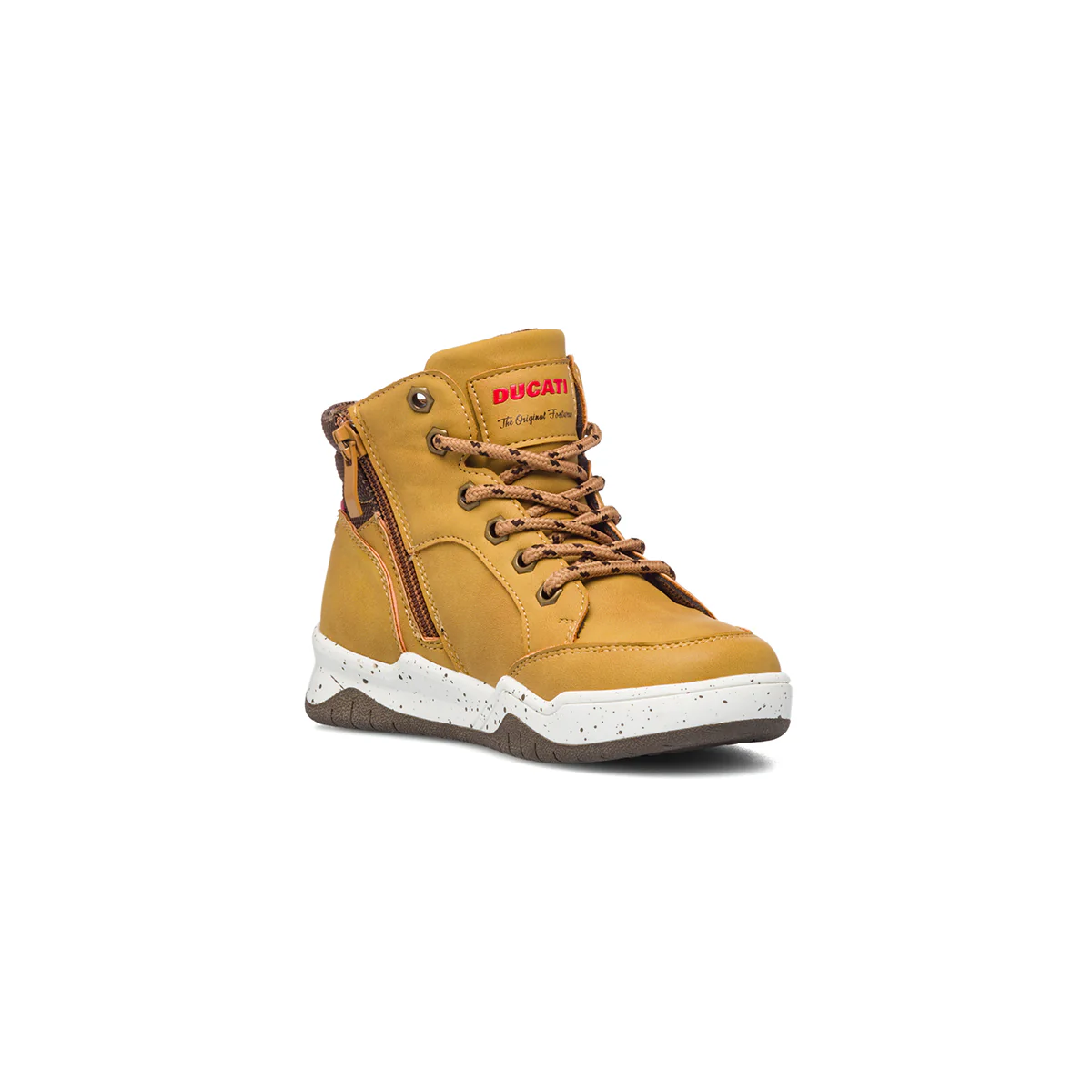 Sneakers alte color camel con logo laterale Ducati - Image 4