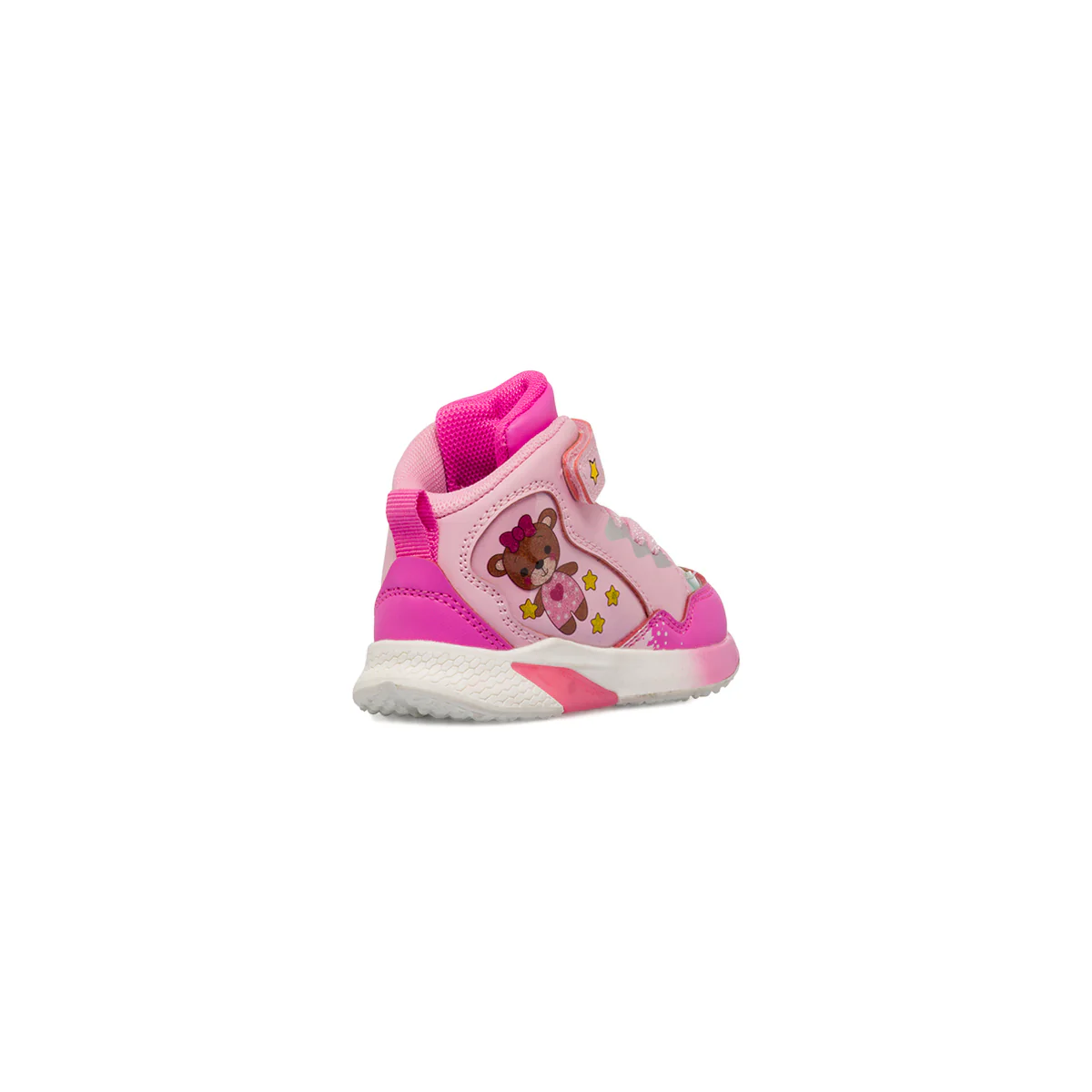 Sneakers alte da bambina rosa con strappo e Luci Primigi - Image 4