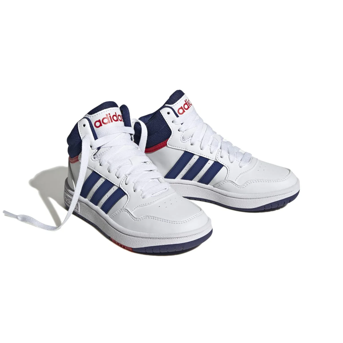 Sneakers alte da bambino bianche con logo adidas Hoops 3.0 - Image 16